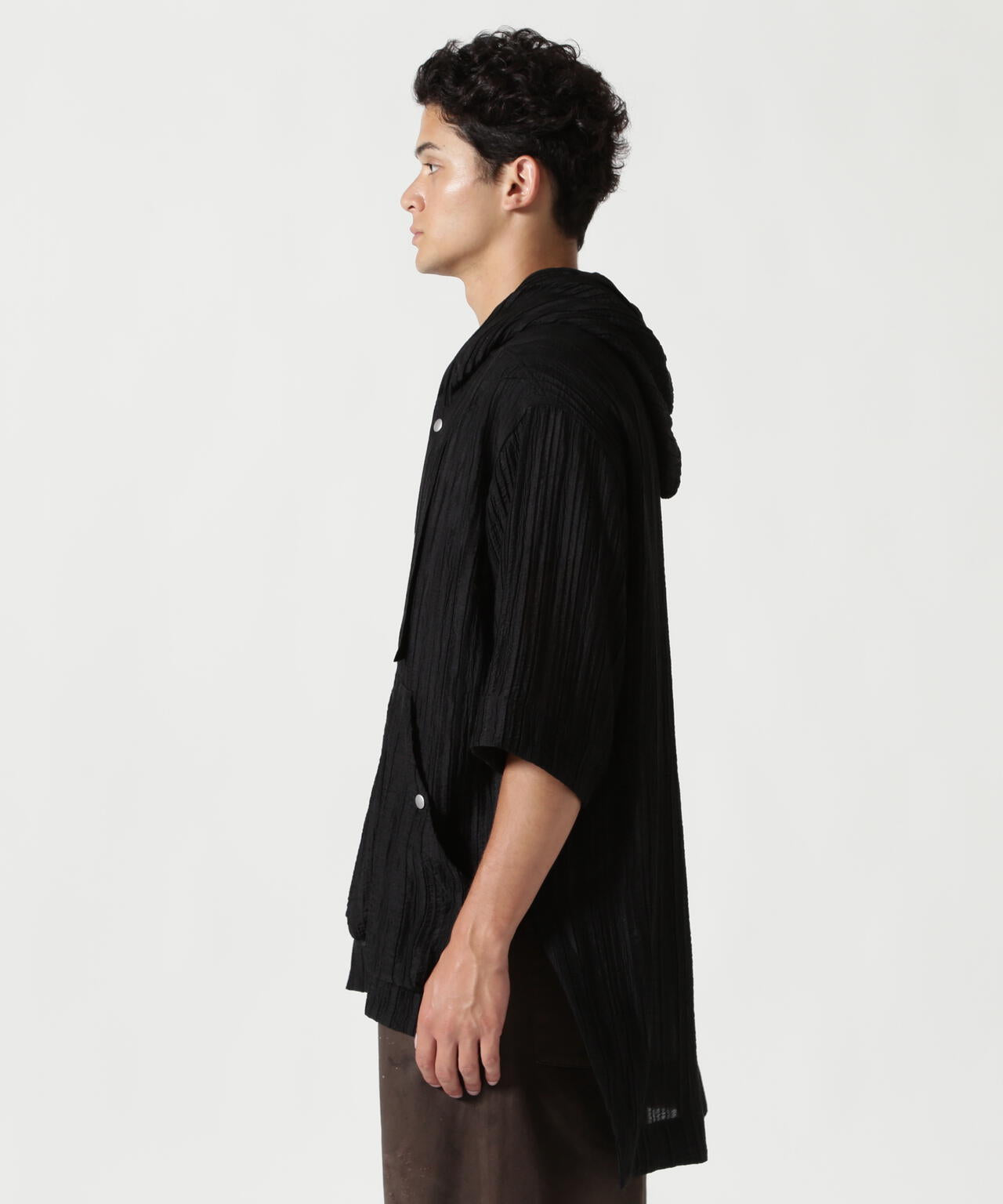 A.F ARTEFACT/エーエフ・アーティファクト/SHEER YO-RYU HOODIE SHIRT
