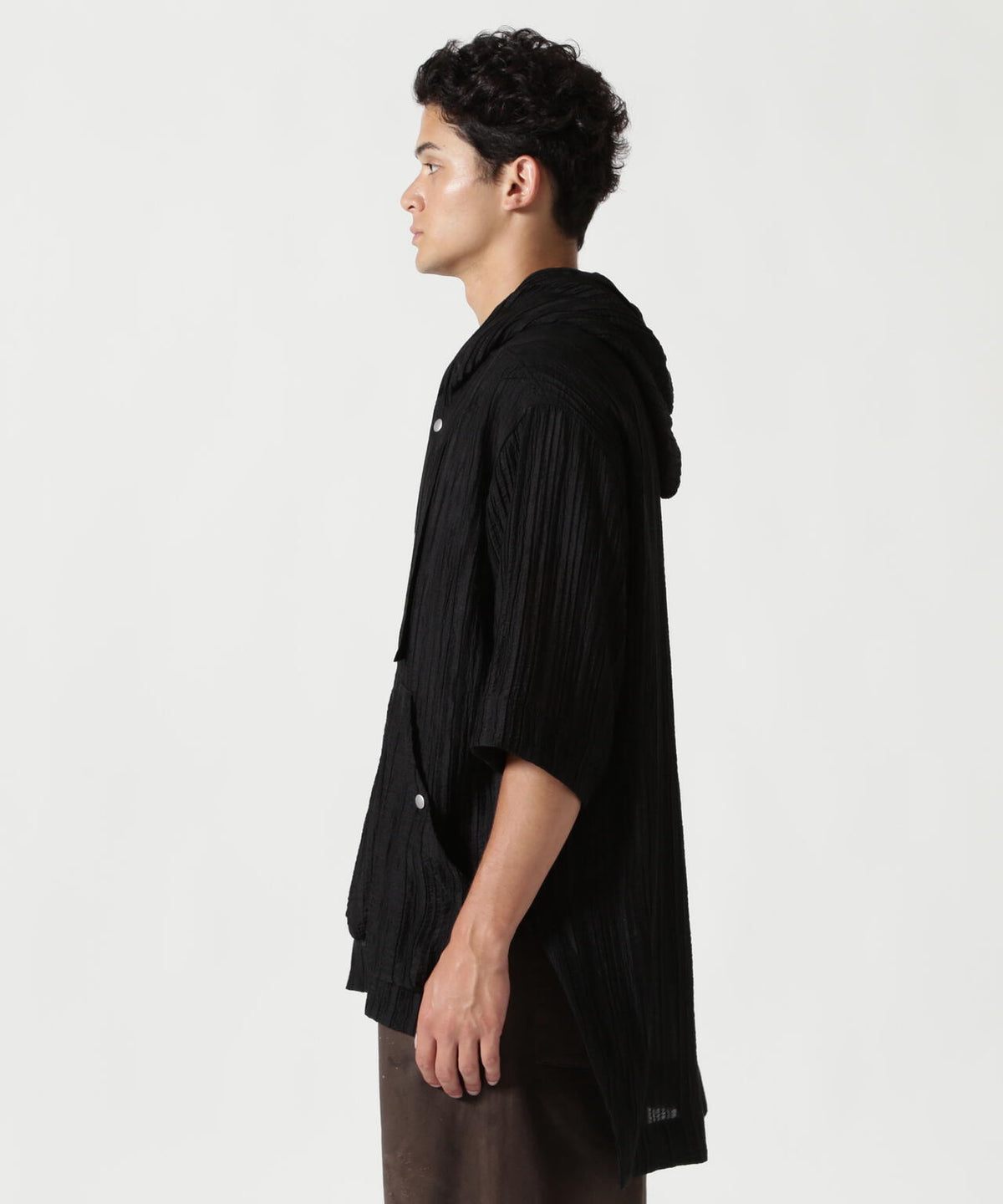 A.F ARTEFACT/エーエフ・アーティファクト/SHEER YO-RYU HOODIE SHIRT