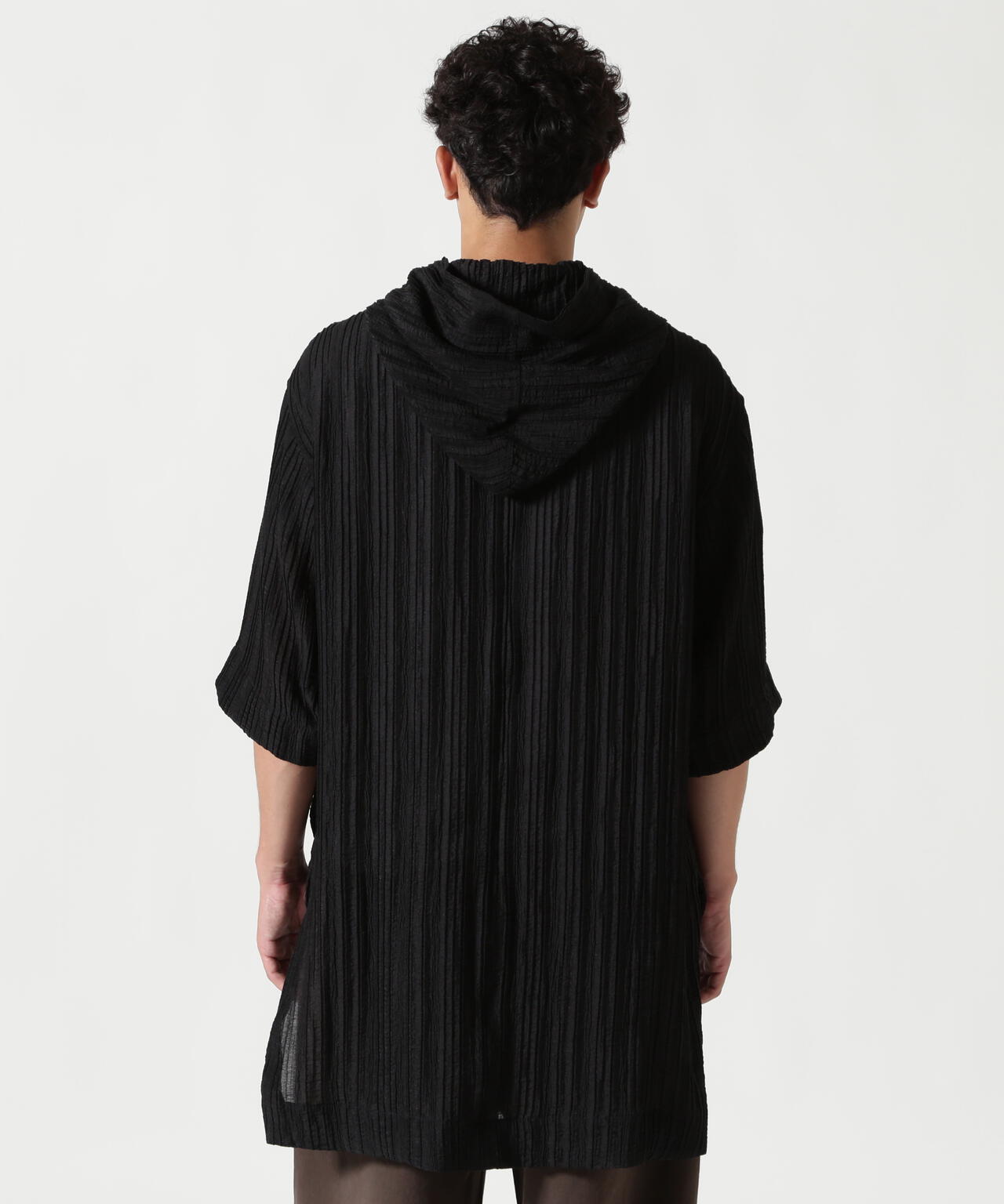 A.F ARTEFACT/エーエフ・アーティファクト/SHEER YO-RYU HOODIE SHIRT
