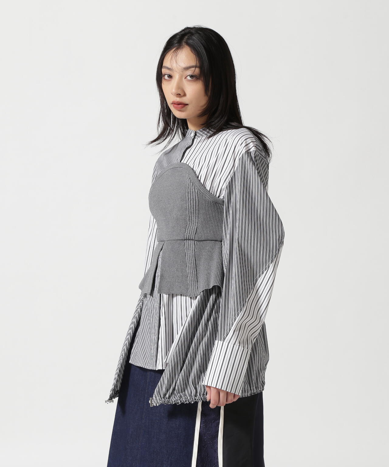 UN3D./アンスリード/KNIT BUSTIER DOCKING SH