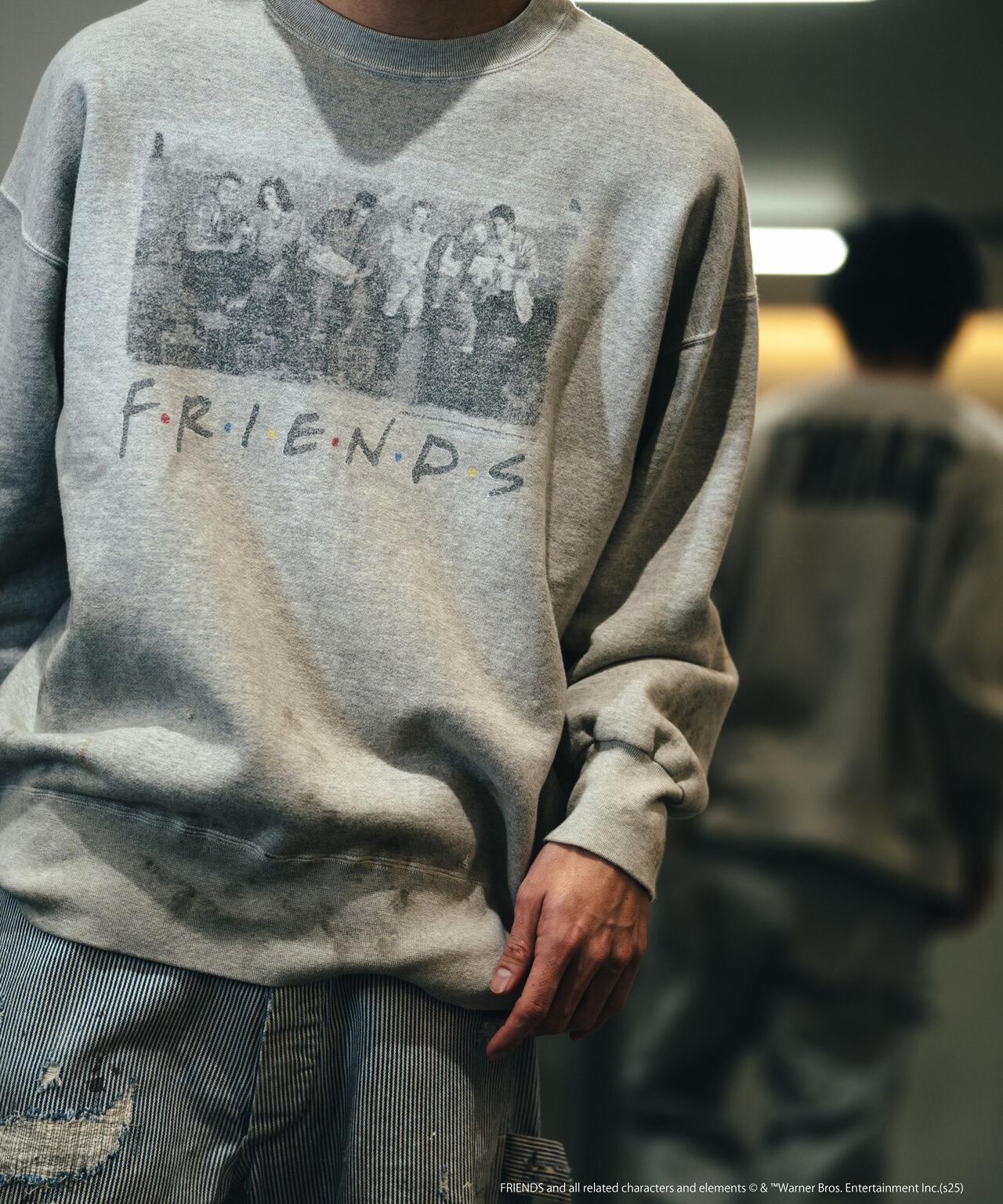 SAINT MICHAEL/セントマイケル/FRD_CREW N SWEAT/FRIENDS/GRY