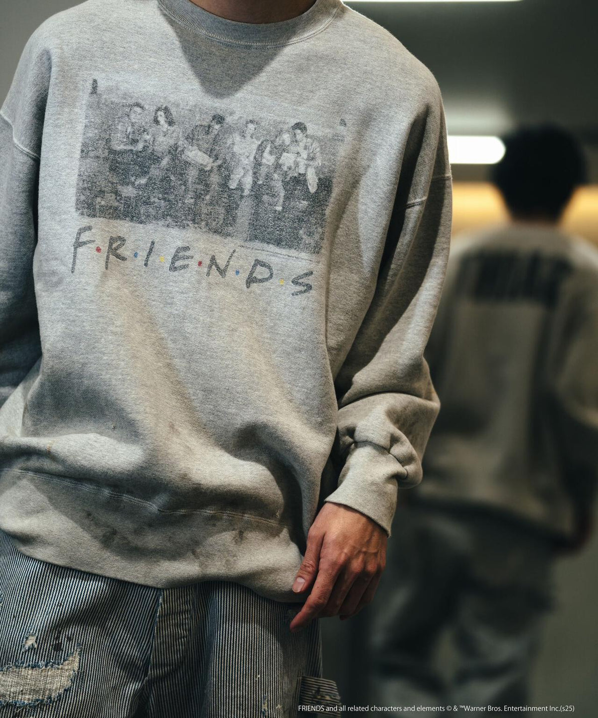 SAINT MICHAEL/セントマイケル/FRD_CREW N SWEAT/FRIENDS/GRY