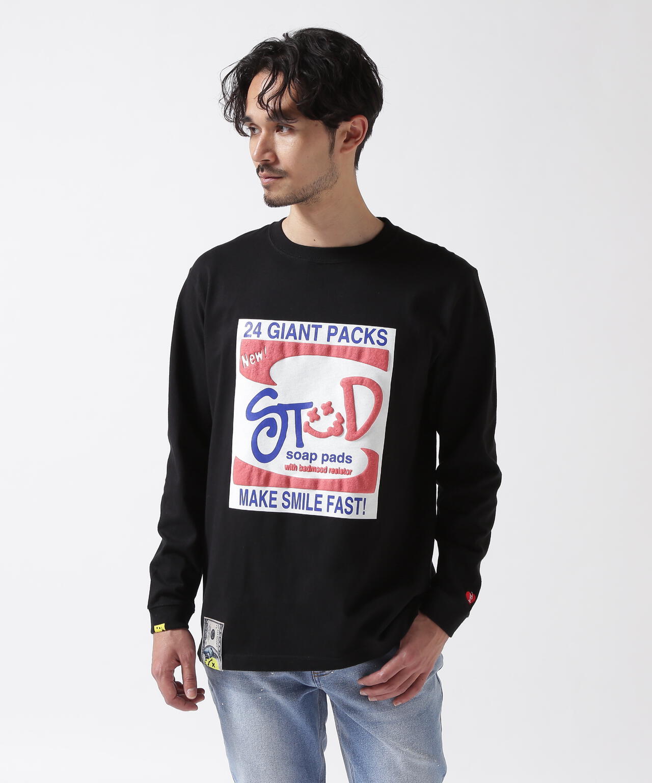 STUD MUFFIN/スタッドマフィン/Stud Make Smaile Fast L/S Tee