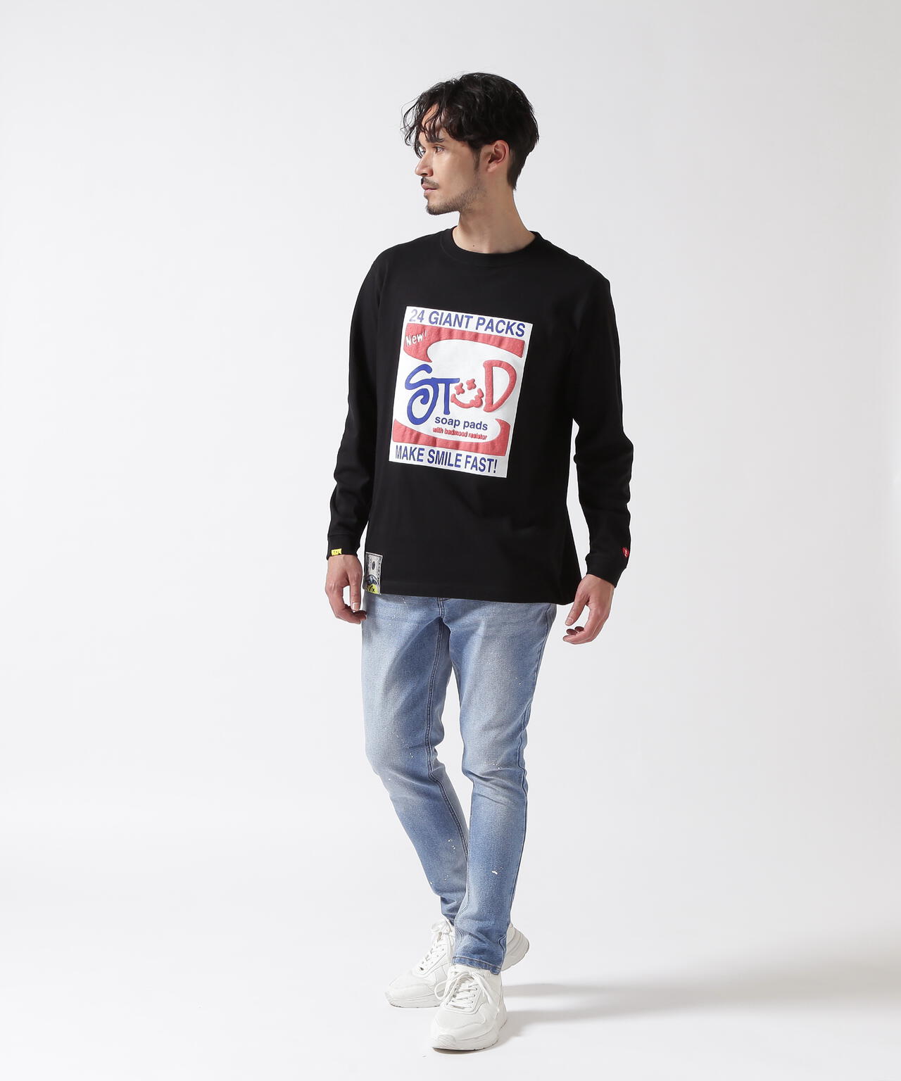 STUD MUFFIN/スタッドマフィン/Stud Make Smaile Fast L/S Tee