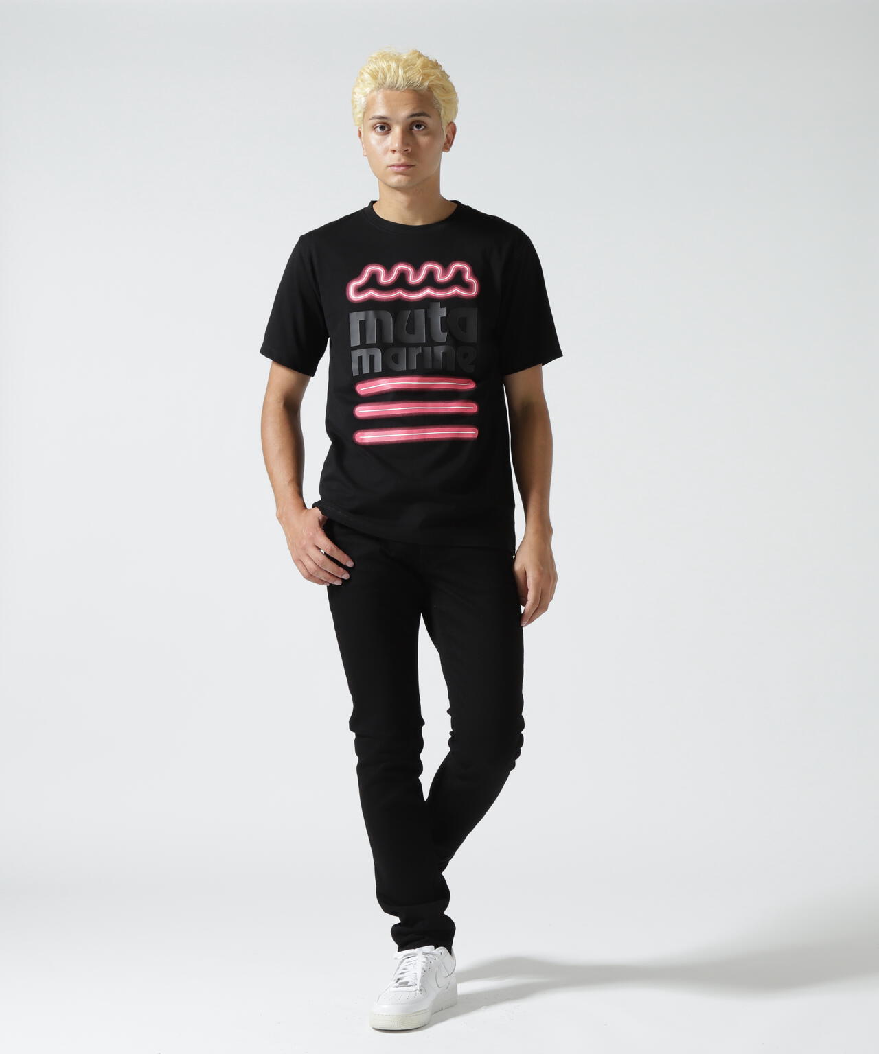 muta MARINE/ムータ マリン/別注 NEON WAVE SS TEE