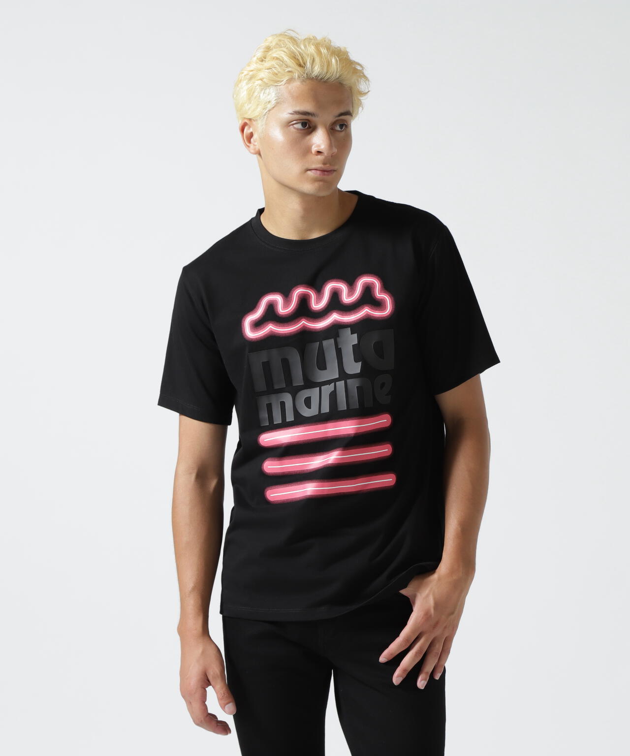 muta MARINE/ムータ マリン/別注 NEON WAVE SS TEE