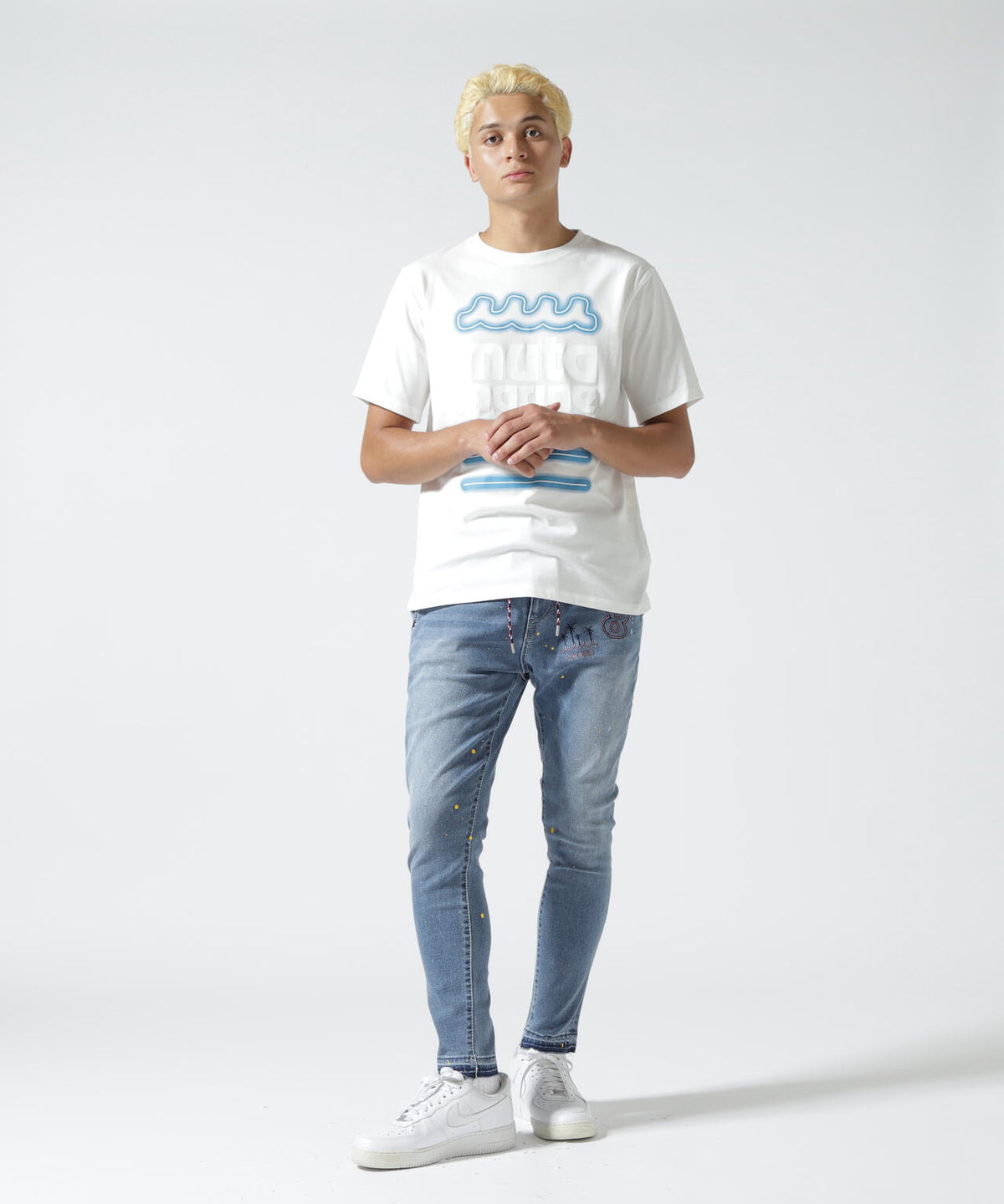 muta MARINE/ムータ マリン/別注 NEON WAVE SS TEE