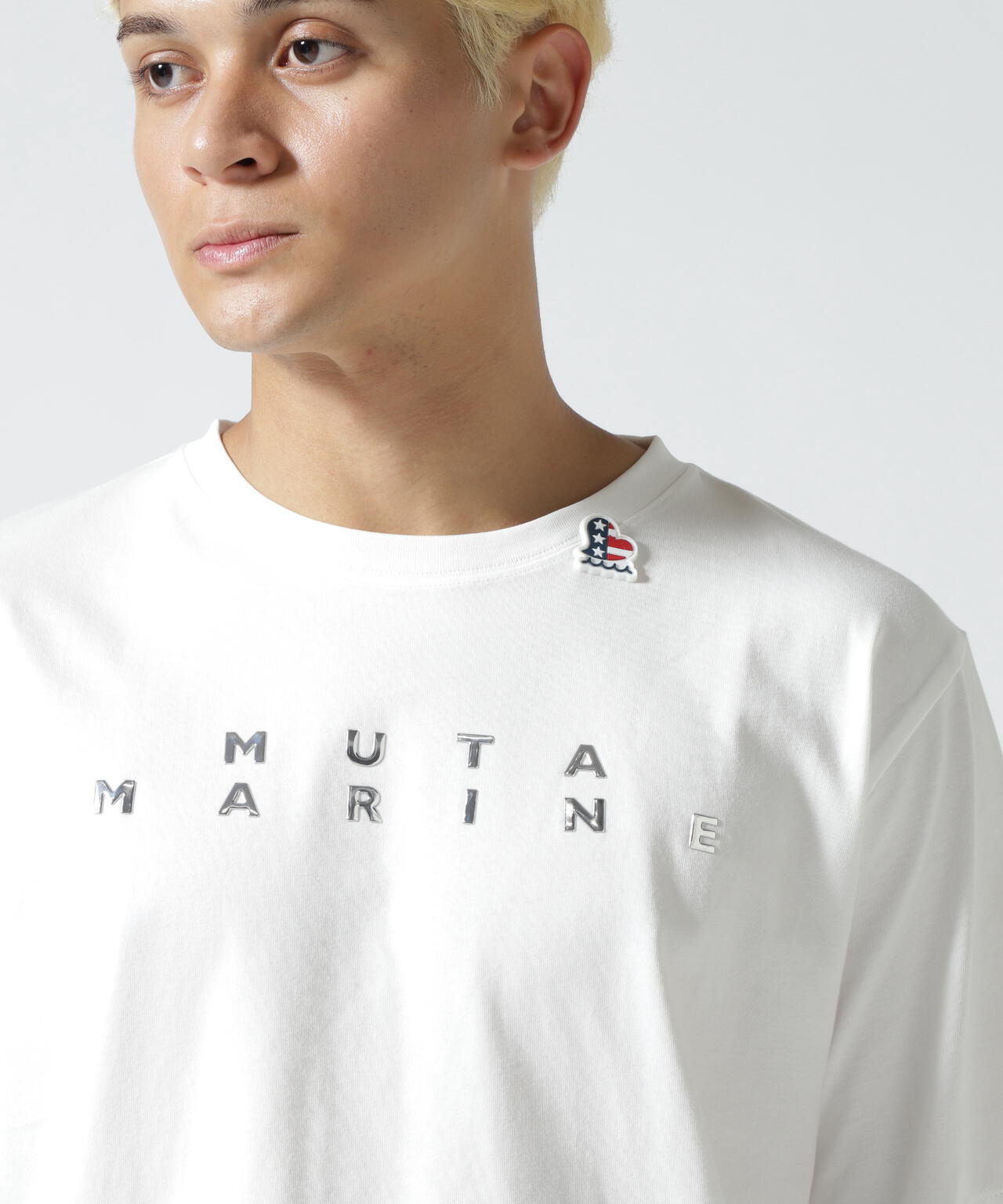 muta MARINE/ムータ マリン/別注METAL LOGO SS TEE