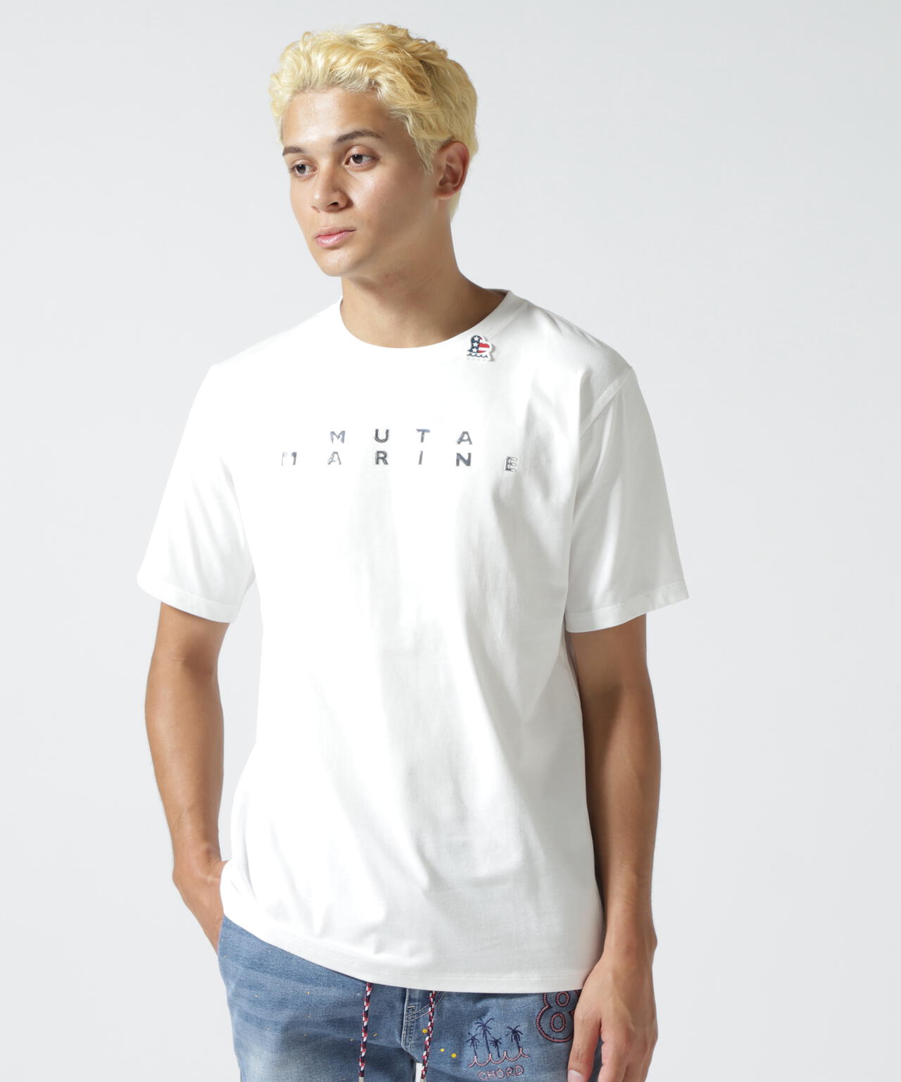 muta MARINE/ムータ マリン/別注METAL LOGO SS TEE