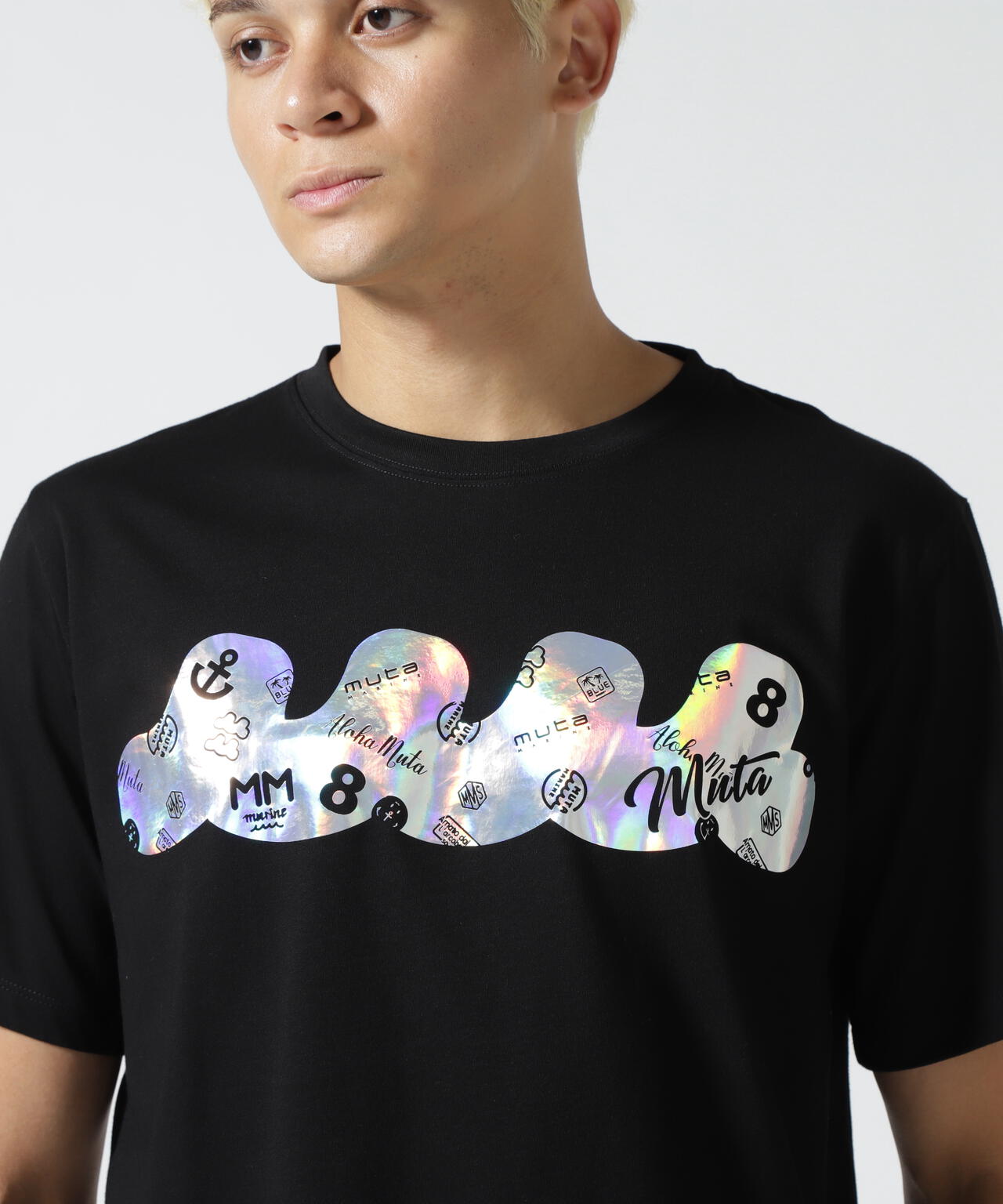 muta MARINE/ムータ マリン/別注Pattern Aurora SS TEE