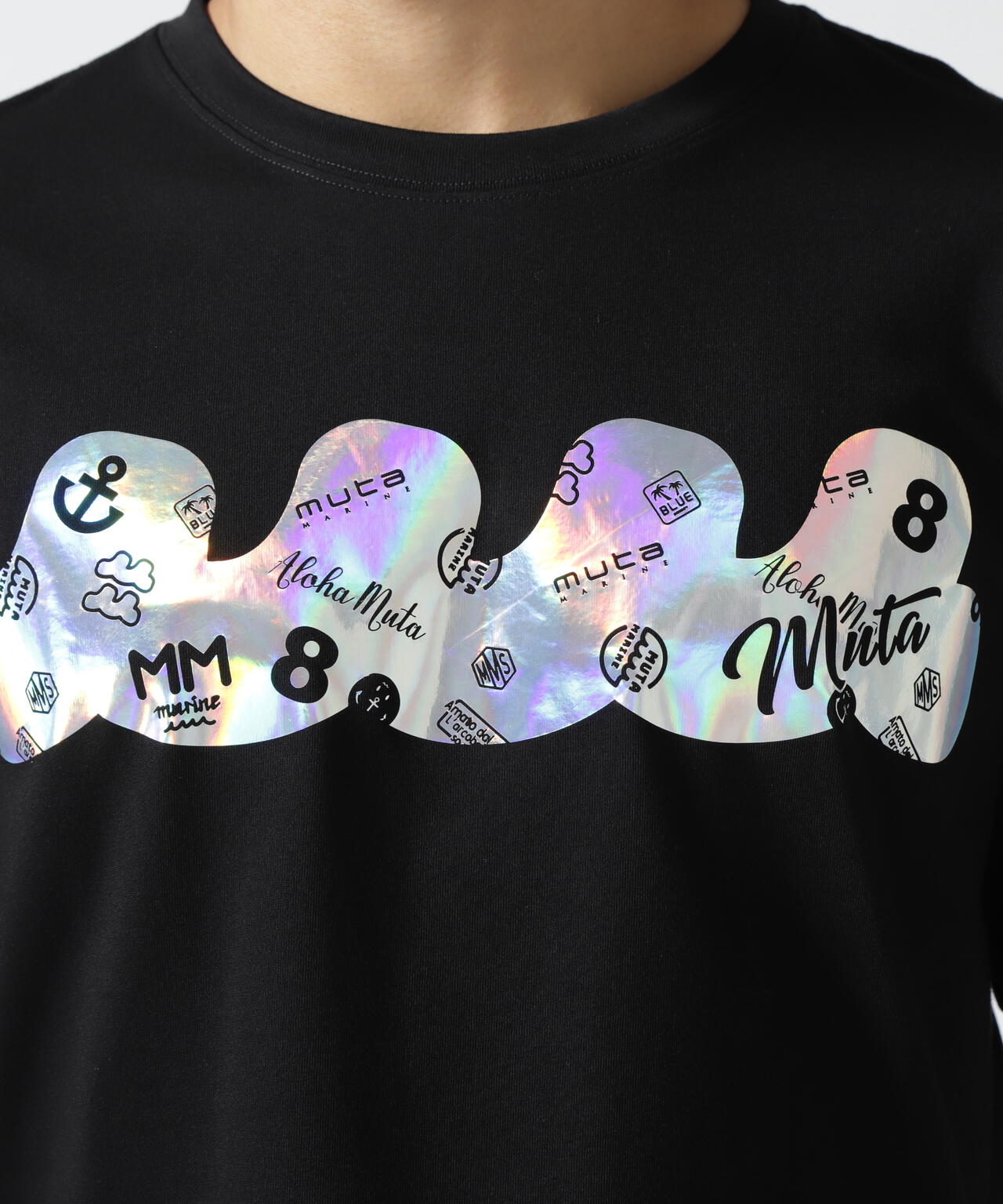 muta MARINE/ムータ マリン/別注Pattern Aurora SS TEE