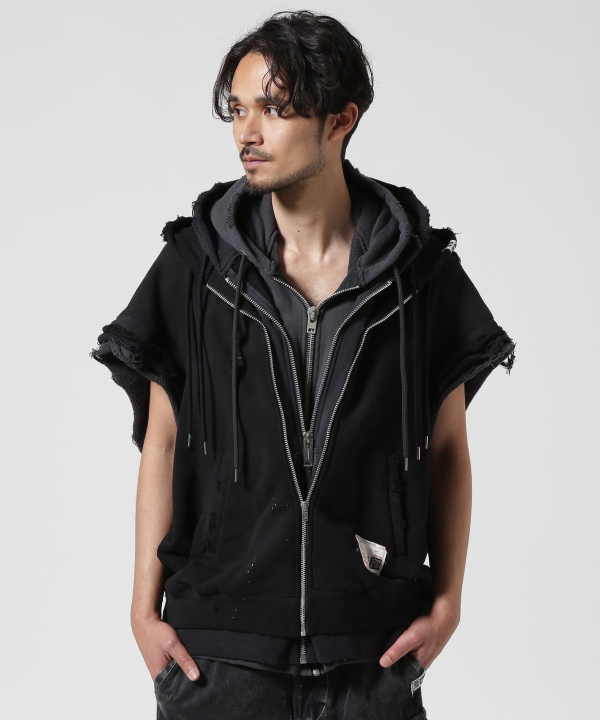 Maison MIHARAYASUHIRO/メゾン ミハラヤスヒロ/TRIPLE LAYERED NO SLEEVE PARKA