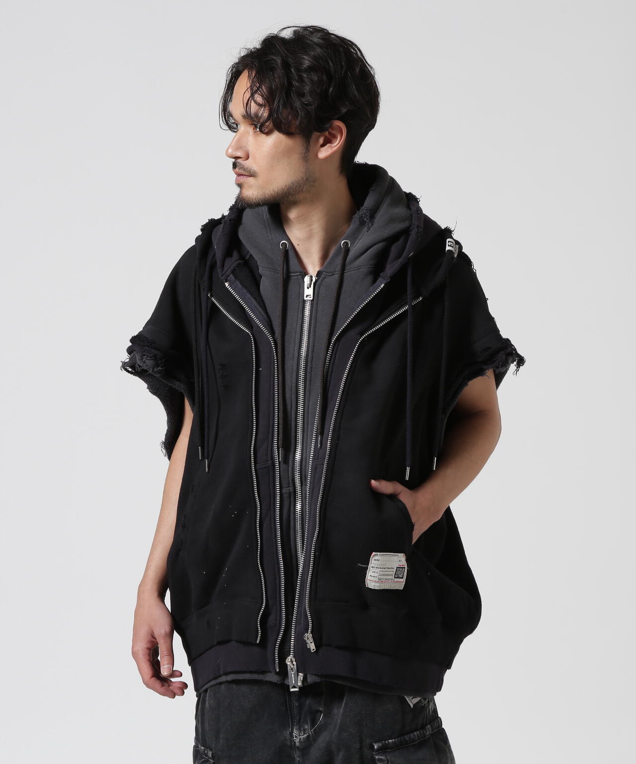 Maison MIHARAYASUHIRO/メゾン ミハラヤスヒロ/TRIPLE LAYERED NO SLEEVE PARKA