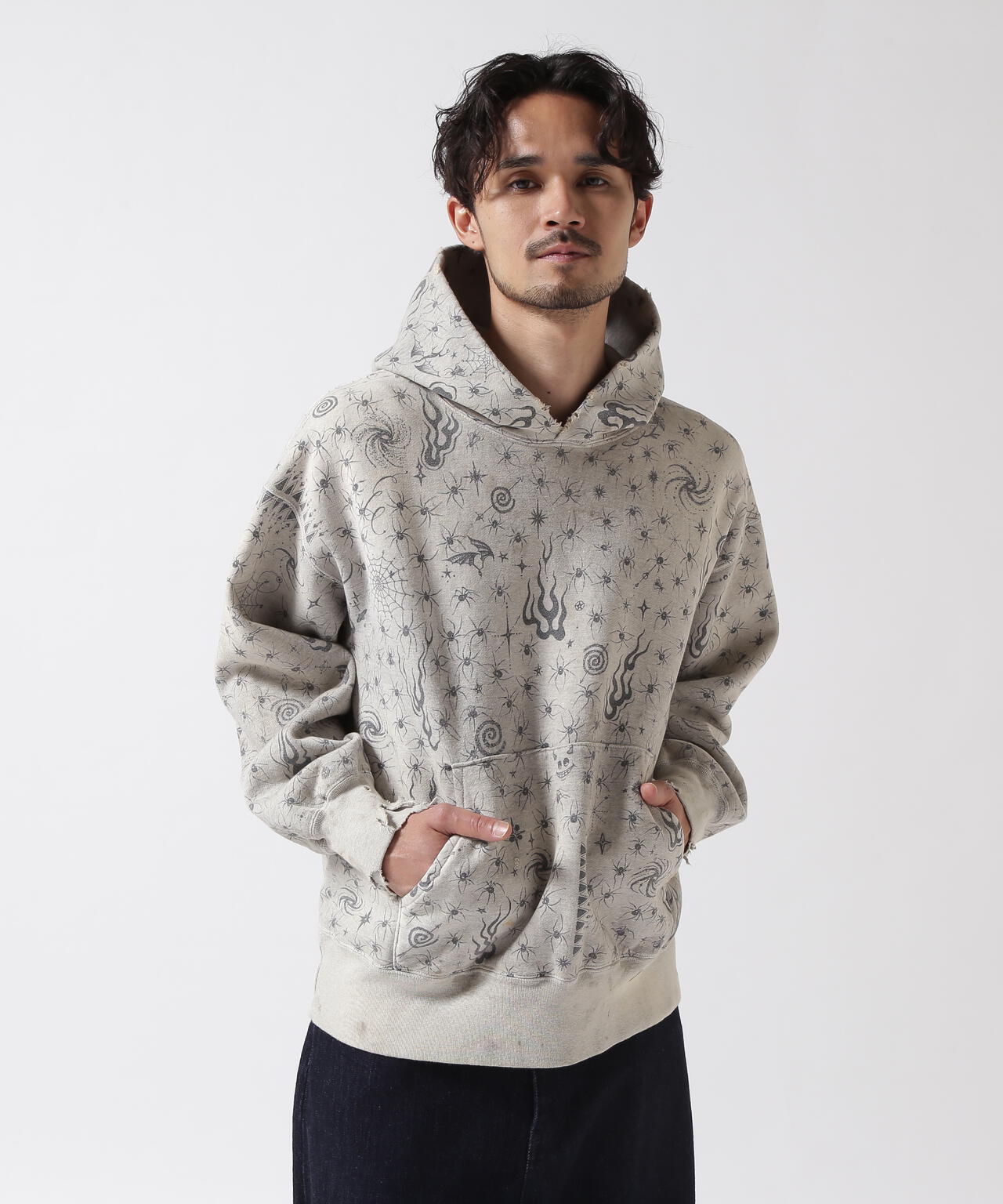 SAINT MICHAEL/セントマイケル/DW_HOODIE/DR.WOO/GRY