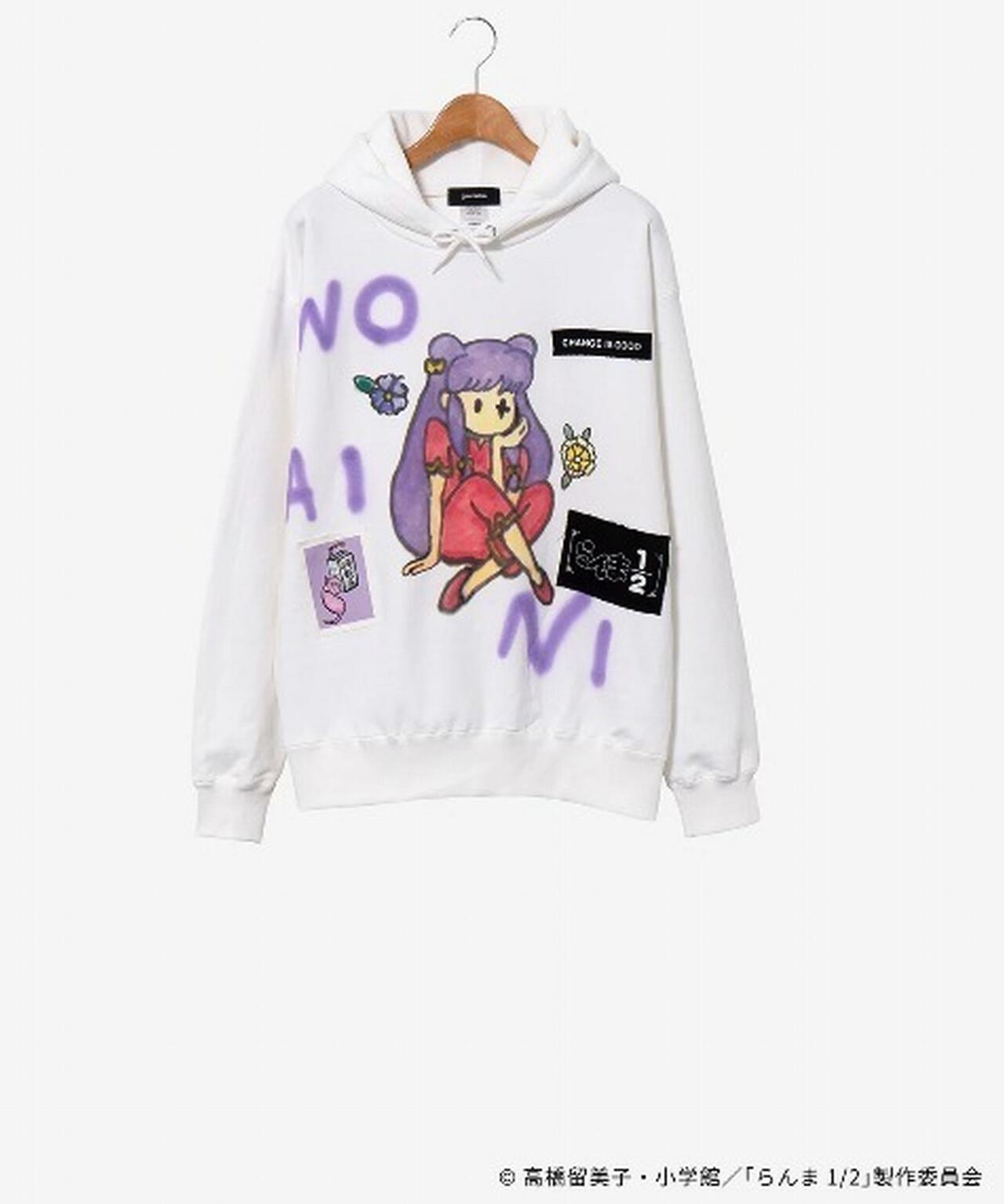 【guernika×らんま1/2】らんま1/2 Paint Hoodie / シャンプー