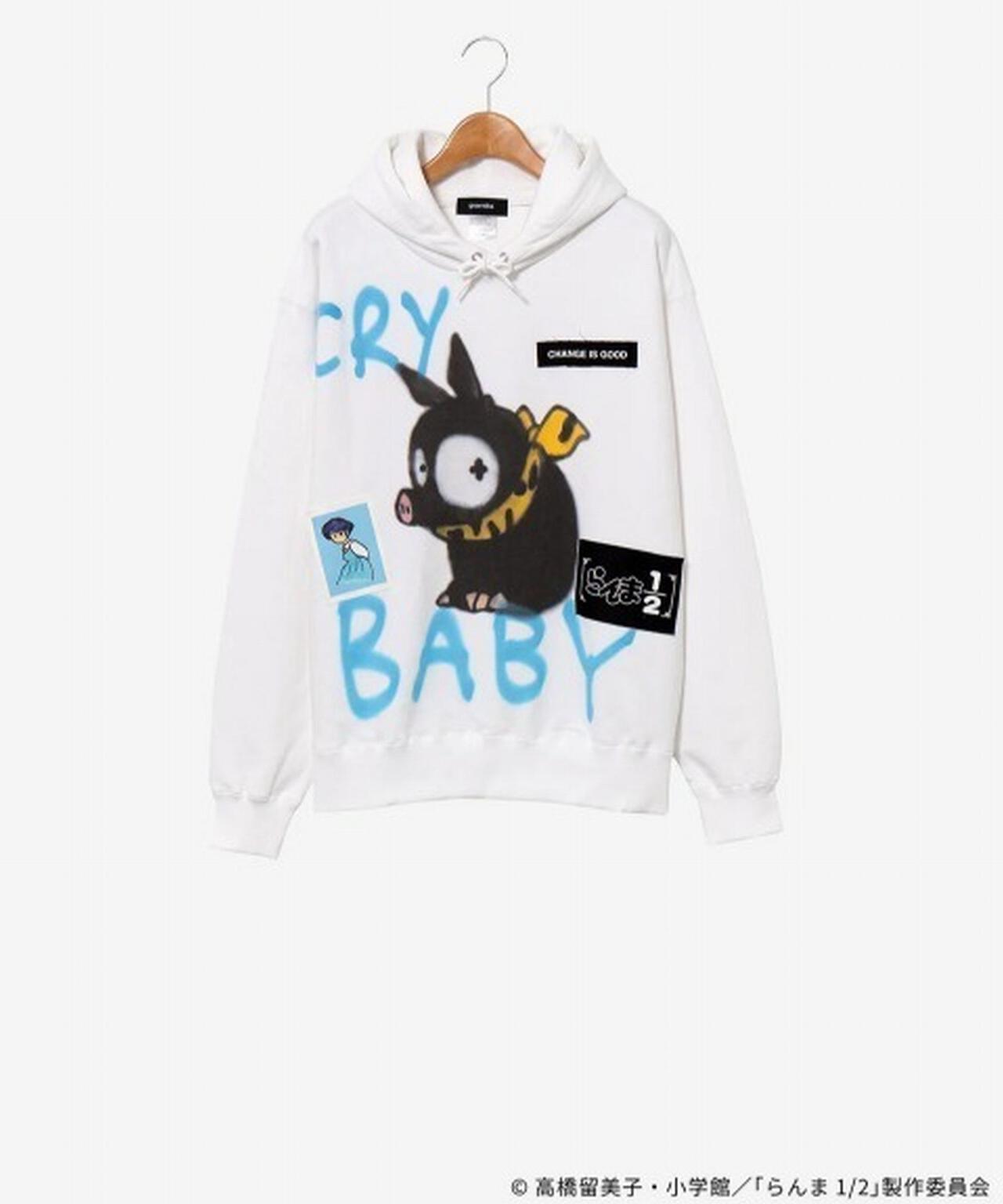 【guernika×らんま1/2】らんま1/2 Paint Hoodie / Pちゃん