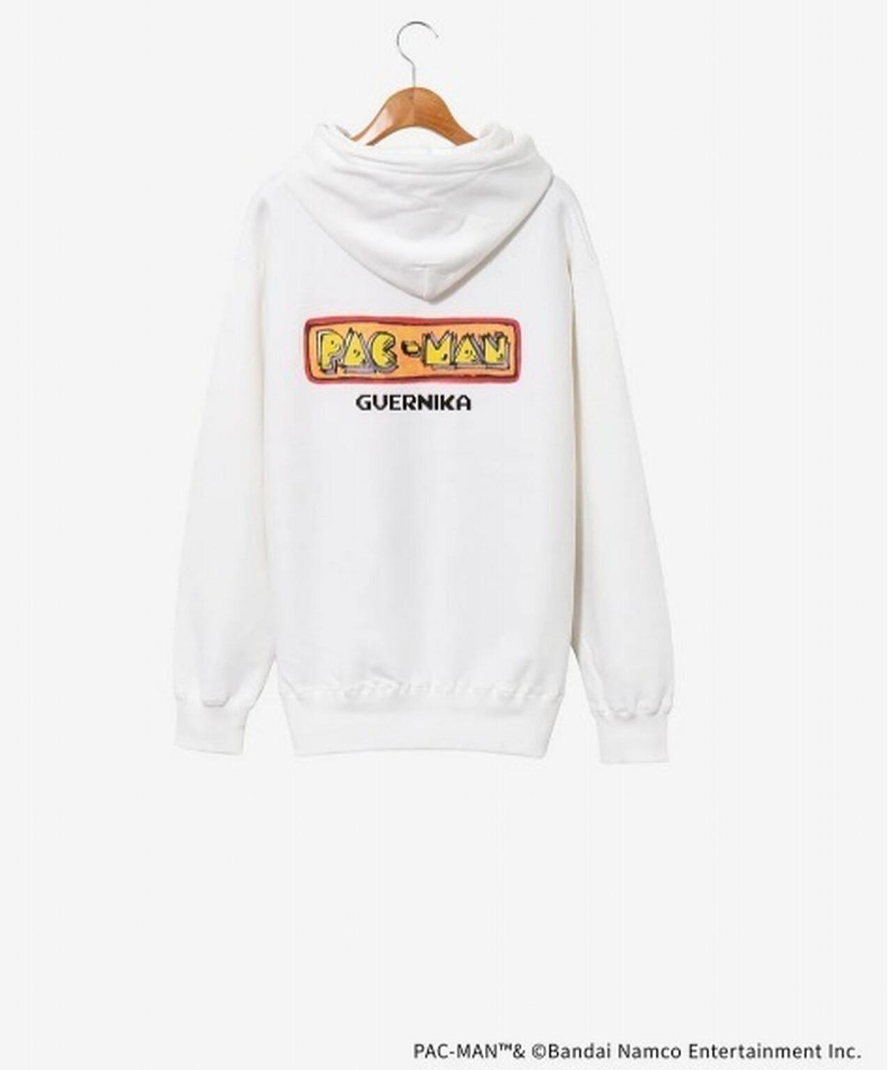 【GUERNIKA×パックマン】PAC-MAN PAINT HOODIE / GHOST