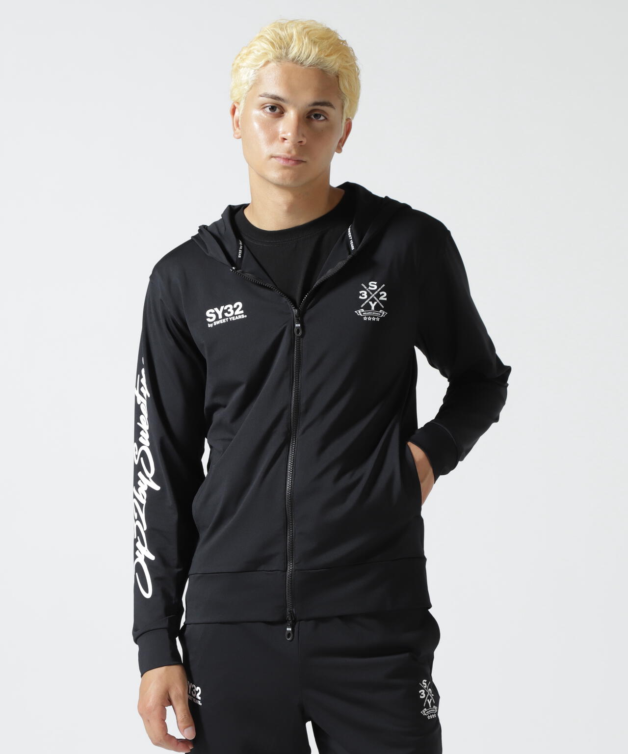 SY32 by SWEET YEARS/エスワイサーティトゥ バイ スィートイヤーズ/RUSH GUARD ZIP HOODIE