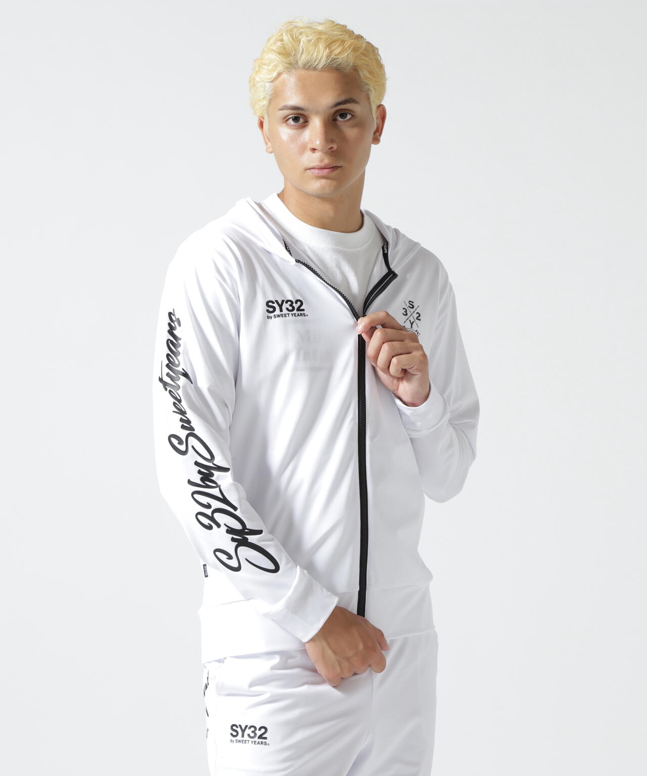 SY32 by SWEET YEARS/エスワイサーティトゥ バイ スィートイヤーズ/RUSH GUARD ZIP HOODIE