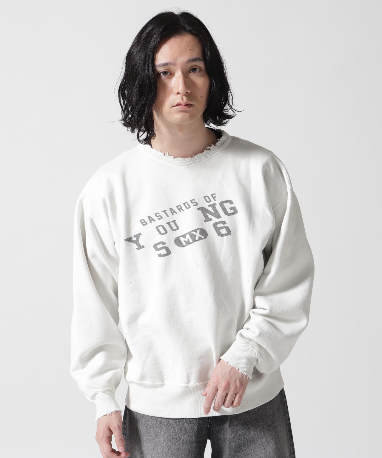 SAINT MICHAEL/セントマイケル/BJ_CREW NECK SWEAT/YOUNG