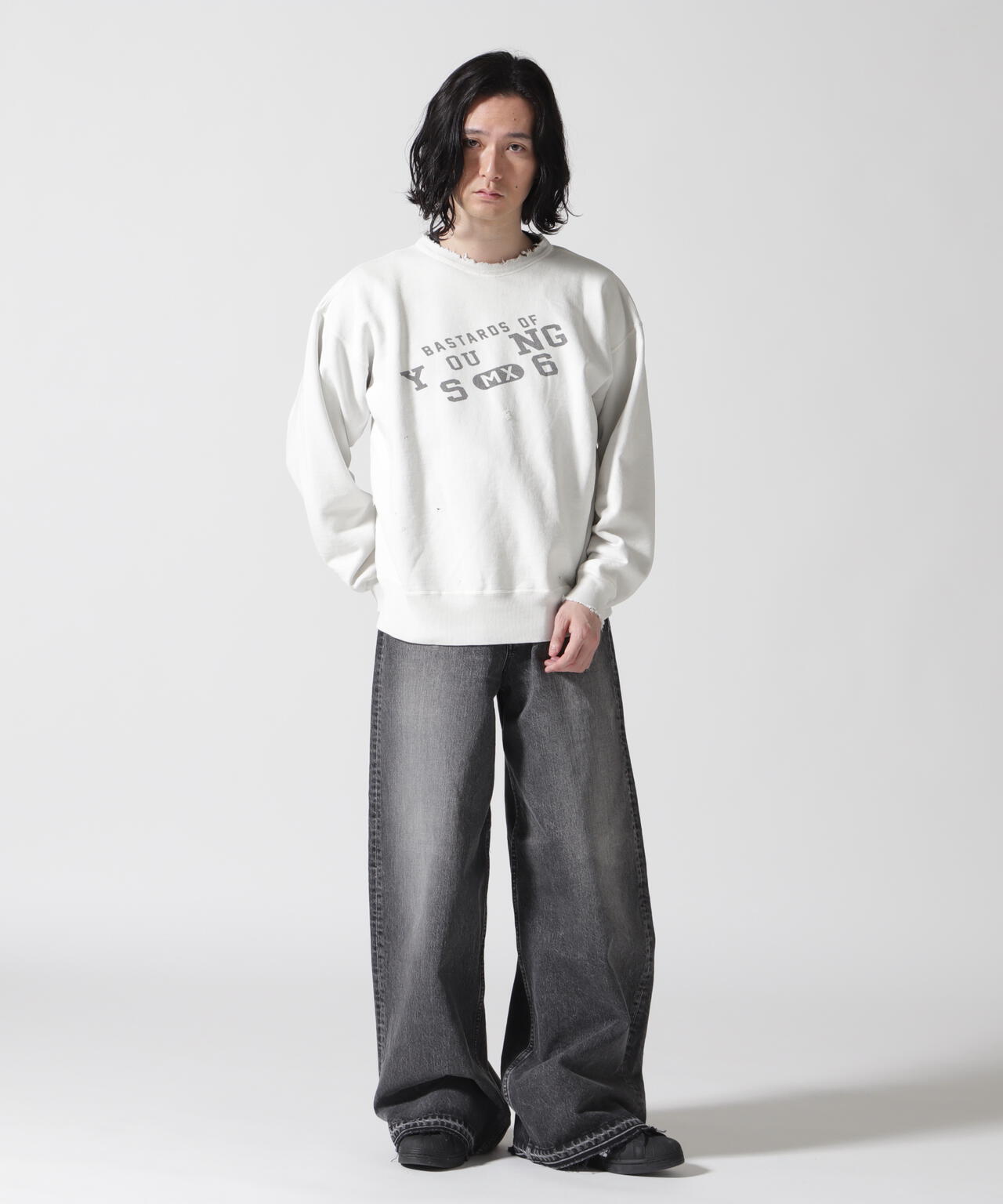 SAINT MICHAEL/セントマイケル/BJ_CREW NECK SWEAT/YOUNG
