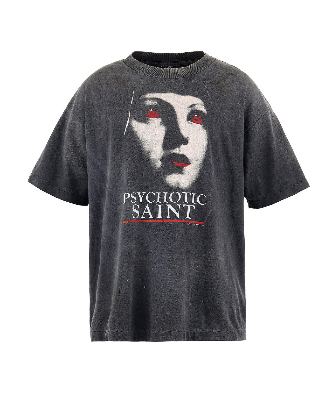 SAINT MICHAEL/セントマイケル/SS TEE / PSYCHOTIC SNT /BLACK