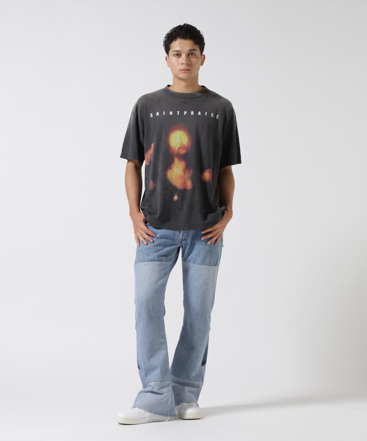 SAINT MICHAEL/セントマイケル/SS TEE SAINT PRAISE BLACK