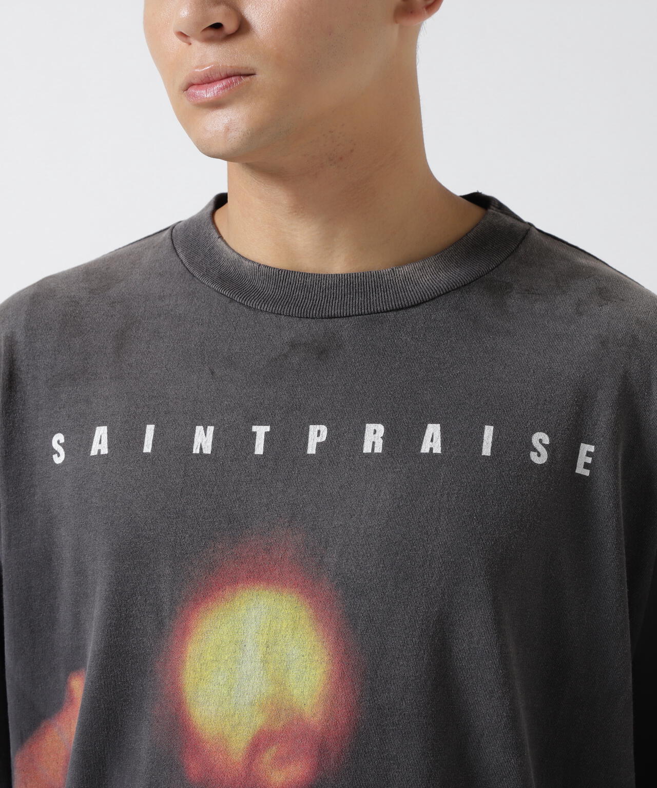 SAINT MICHAEL/セントマイケル/SS TEE SAINT PRAISE BLACK