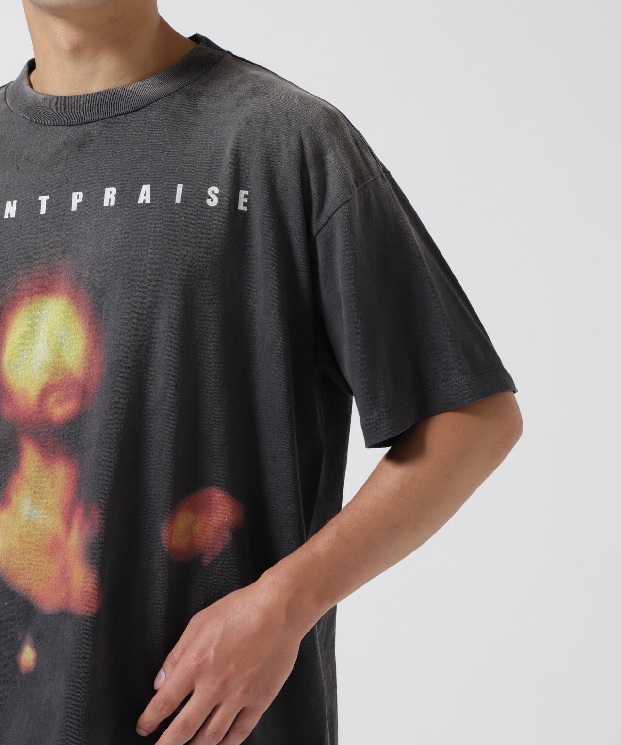 SAINT MICHAEL/セントマイケル/SS TEE SAINT PRAISE BLACK
