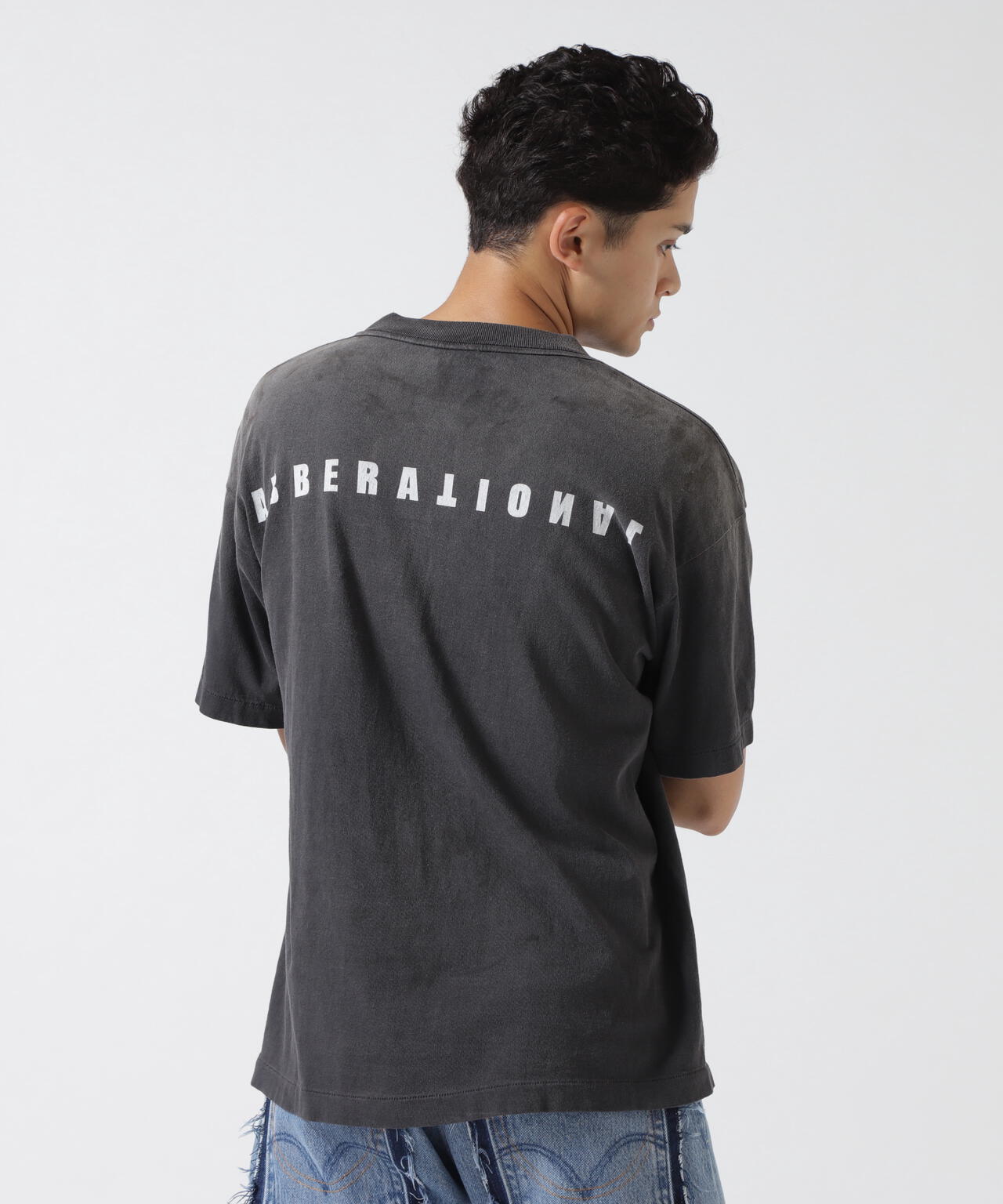 SAINT MICHAEL/セントマイケル/SS TEE SAINT PRAISE BLACK