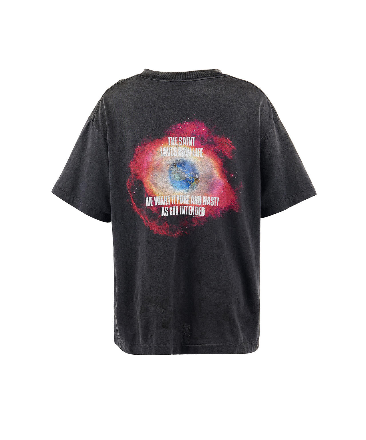 SAINT MICHAEL/セントマイケル/OBLITERATE SS TEE BLACK
