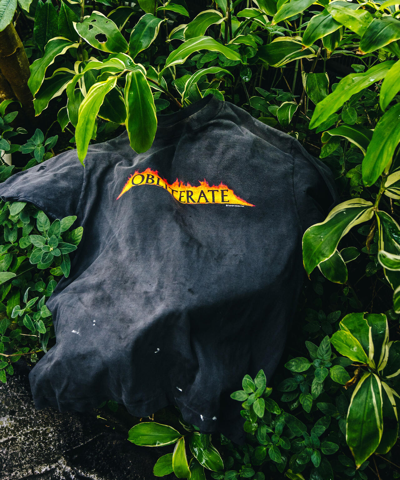 SAINT MICHAEL/セントマイケル/OBLITERATE SS TEE BLACK