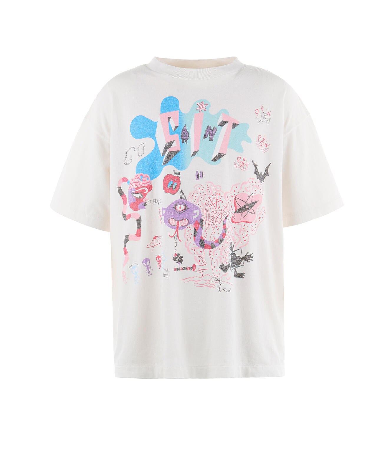 SAINT MICHAEL/セントマイケル/SS TEE / DAY OF THE FREAKS / WHITE