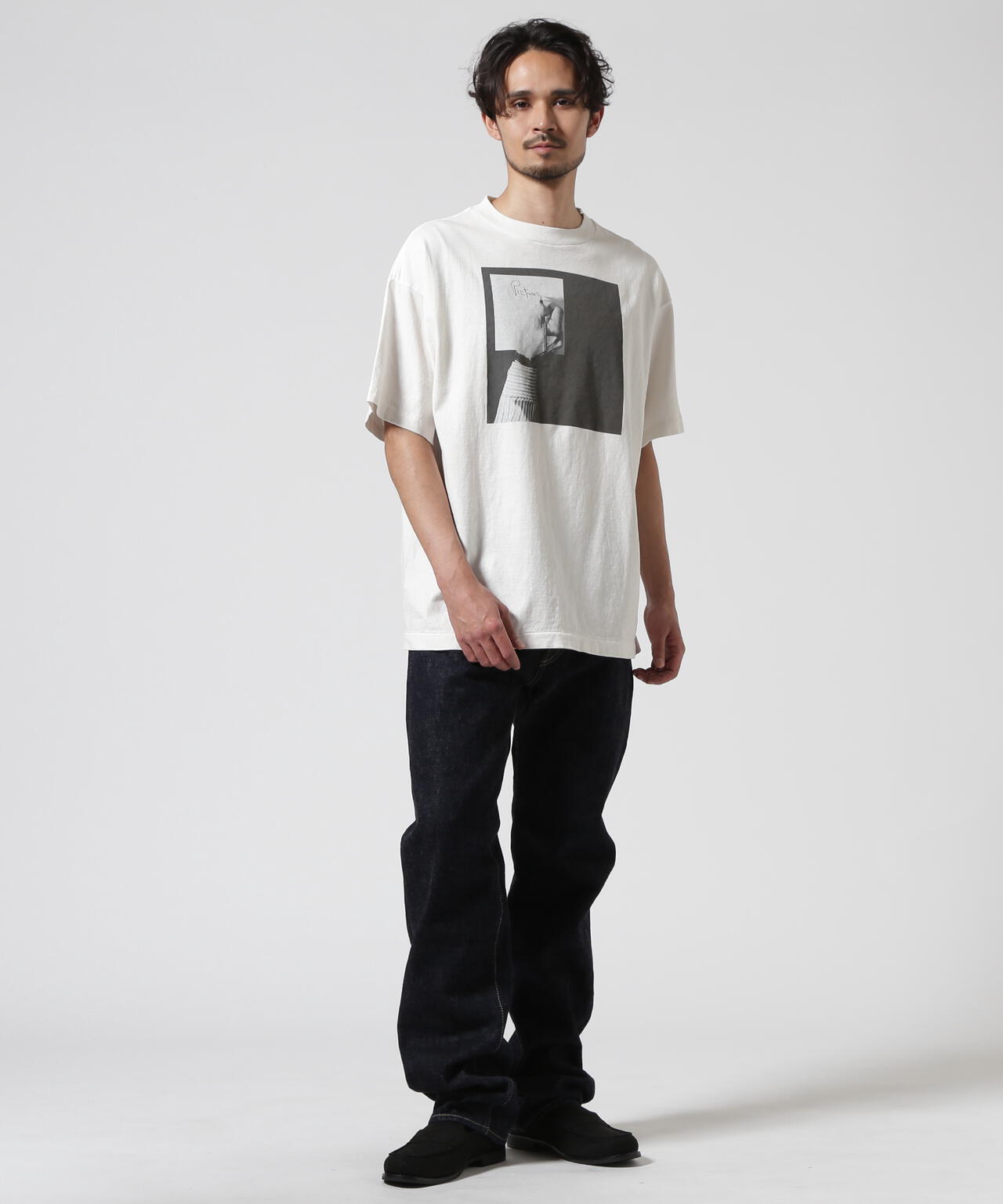 SAINT MICHAEL/セントマイケル/MT_SS TEE / PICTURES WHITE