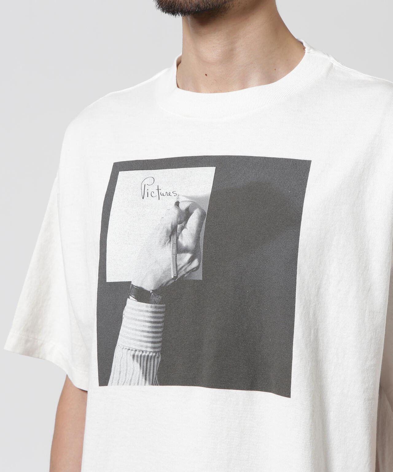 SAINT MICHAEL/セントマイケル/MT_SS TEE / PICTURES WHITE