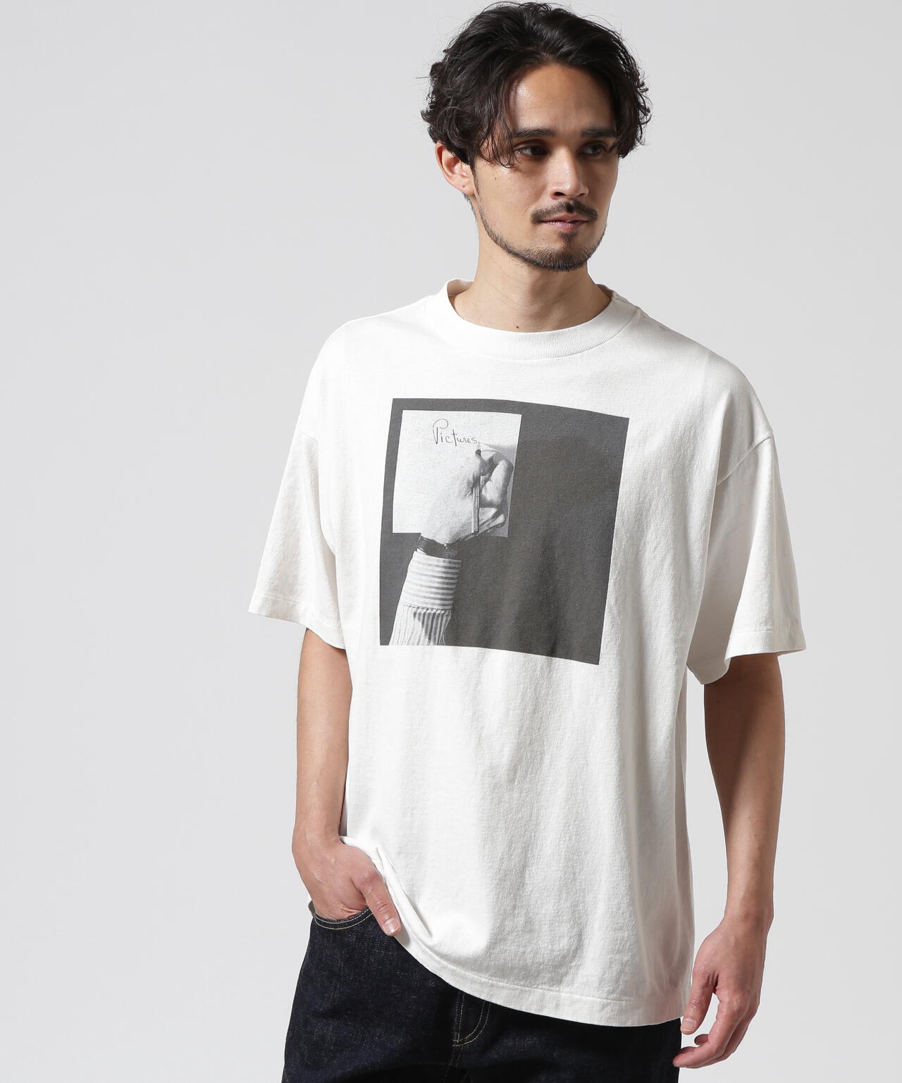 SAINT MICHAEL/セントマイケル/MT_SS TEE / PICTURES WHITE