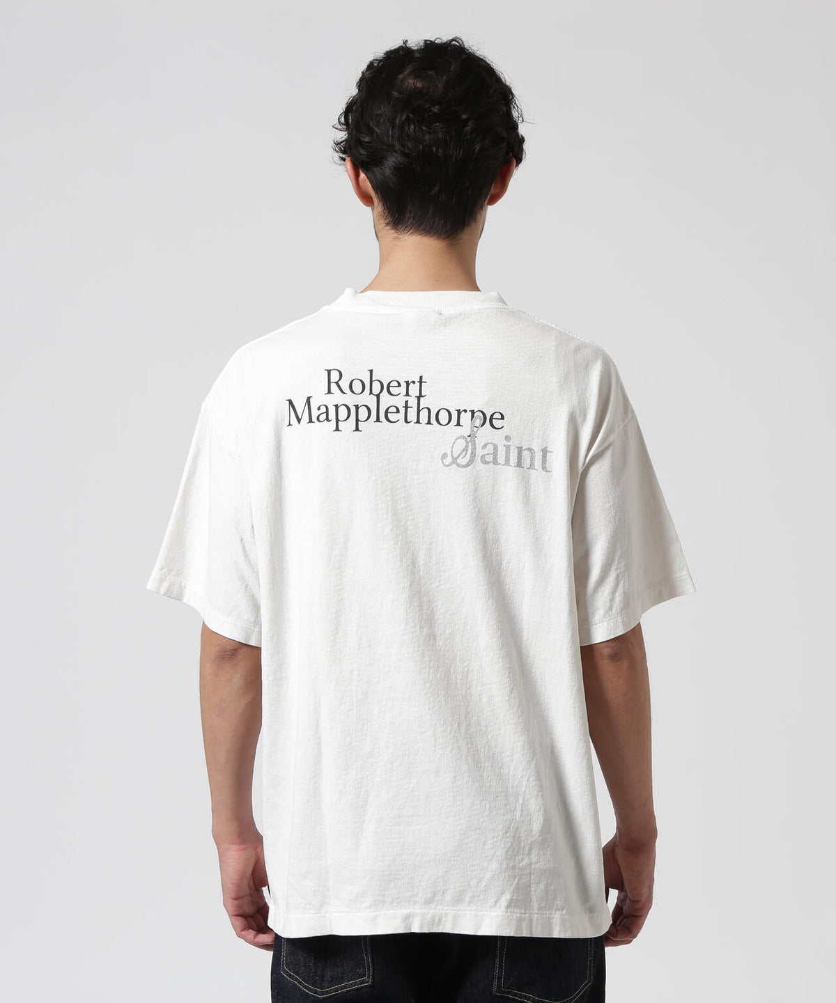 SAINT MICHAEL/セントマイケル/MT_SS TEE / EMBRACE WHITE