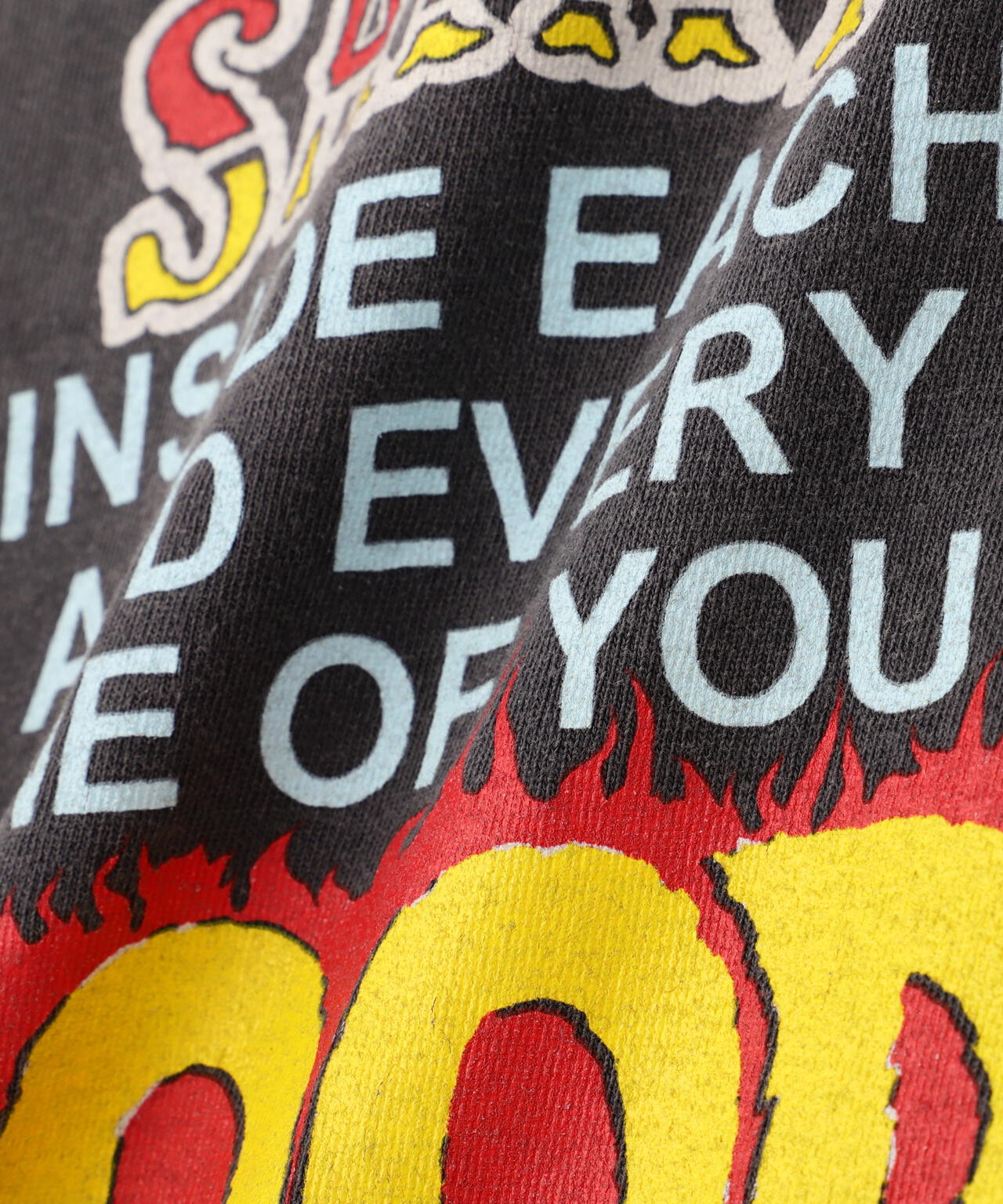 SAINT MICHAEL/セントマイケル/NH SS TEE STHD.HOOD BLACK