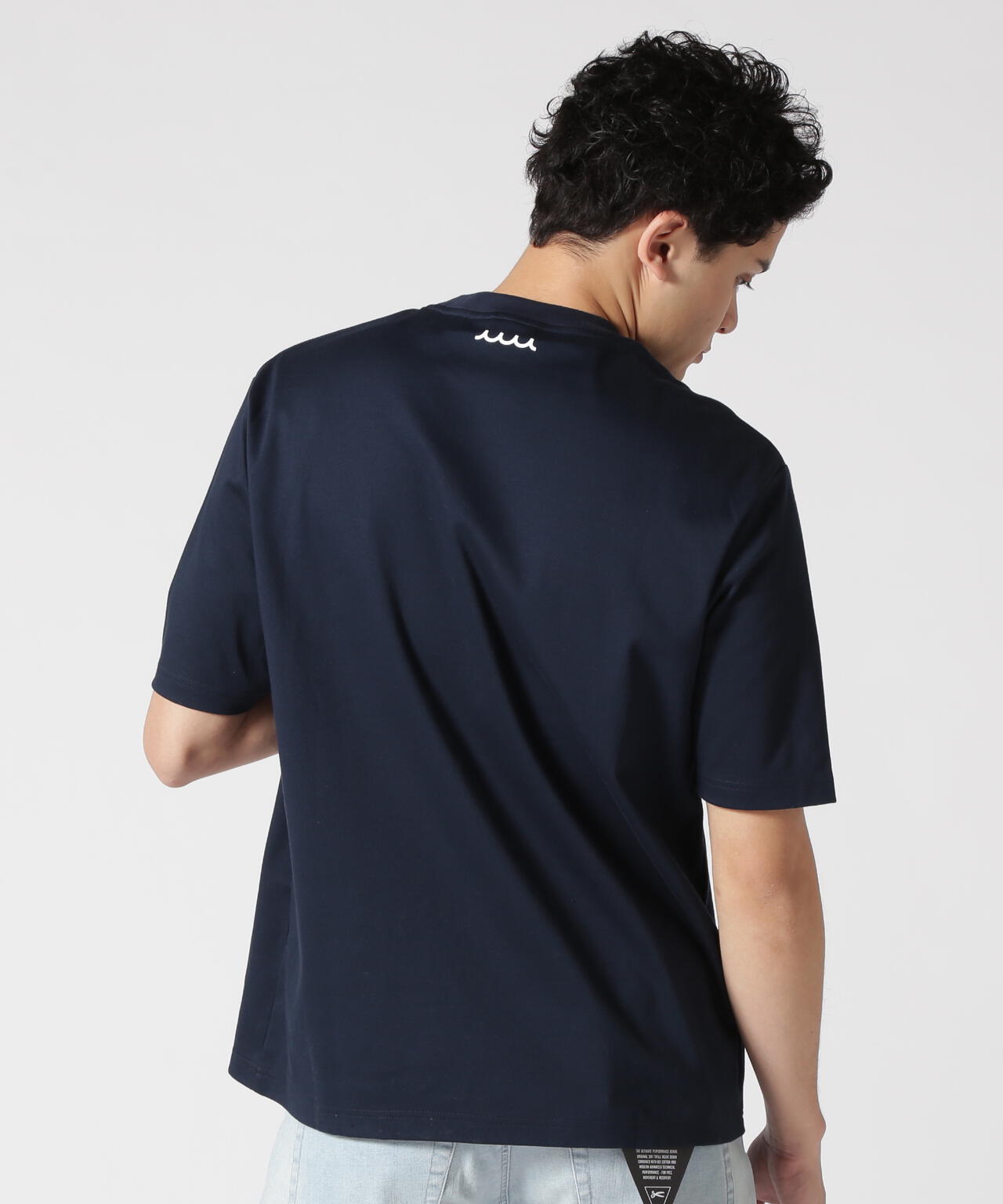 muta MARINE/ムータ マリン/別注メタルロゴ スムースTシャツ