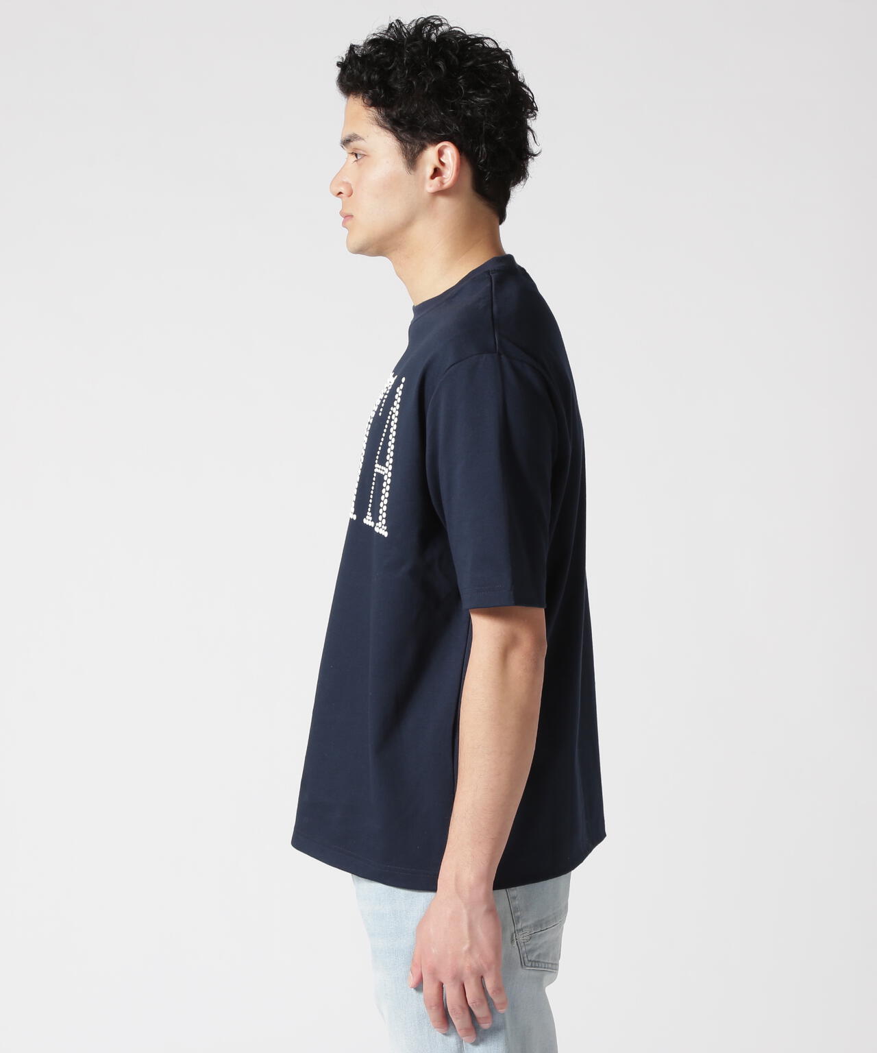 muta MARINE/ムータ マリン/別注メタルロゴ スムースTシャツ