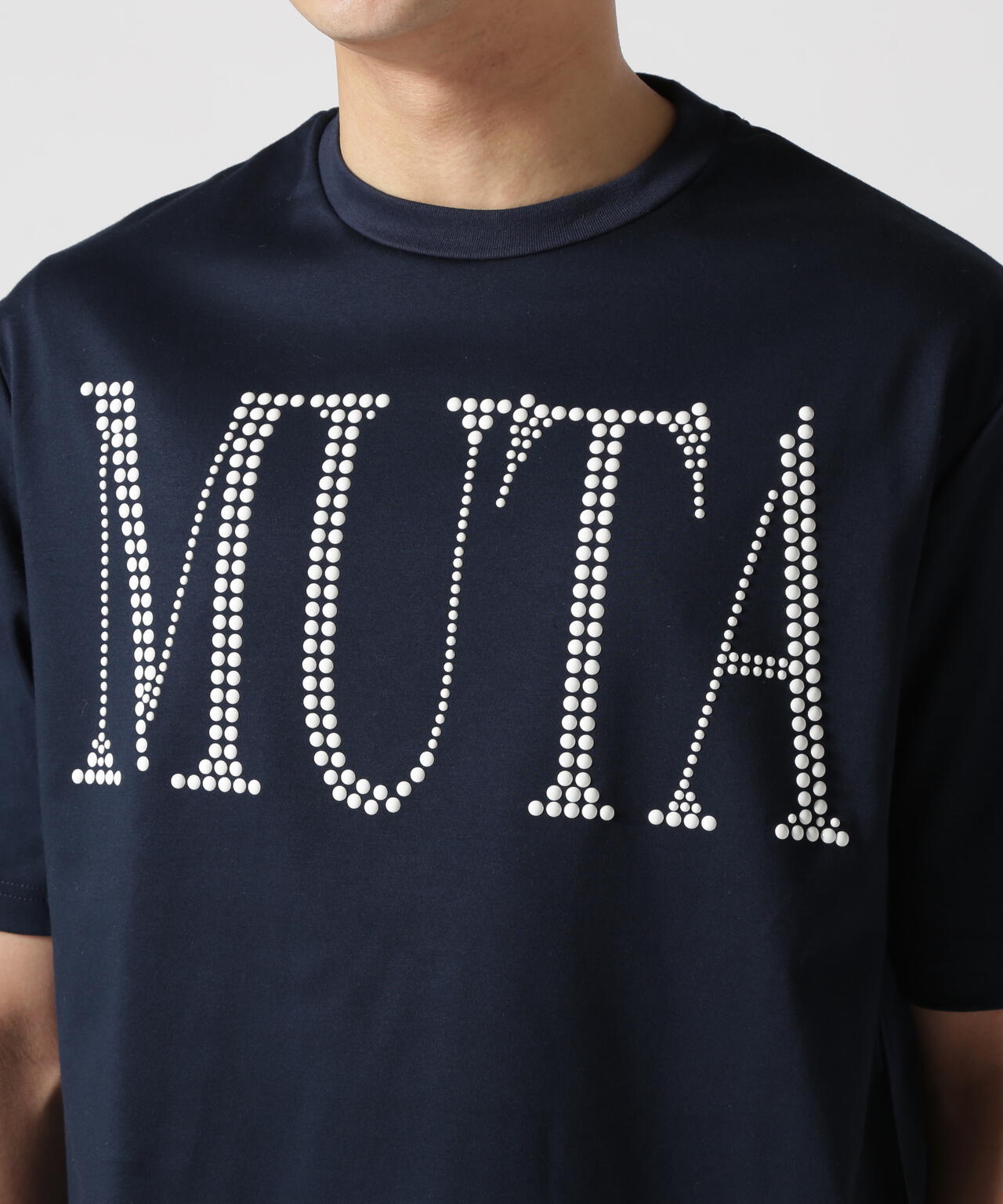 muta MARINE/ムータ マリン/別注メタルロゴ スムースTシャツ