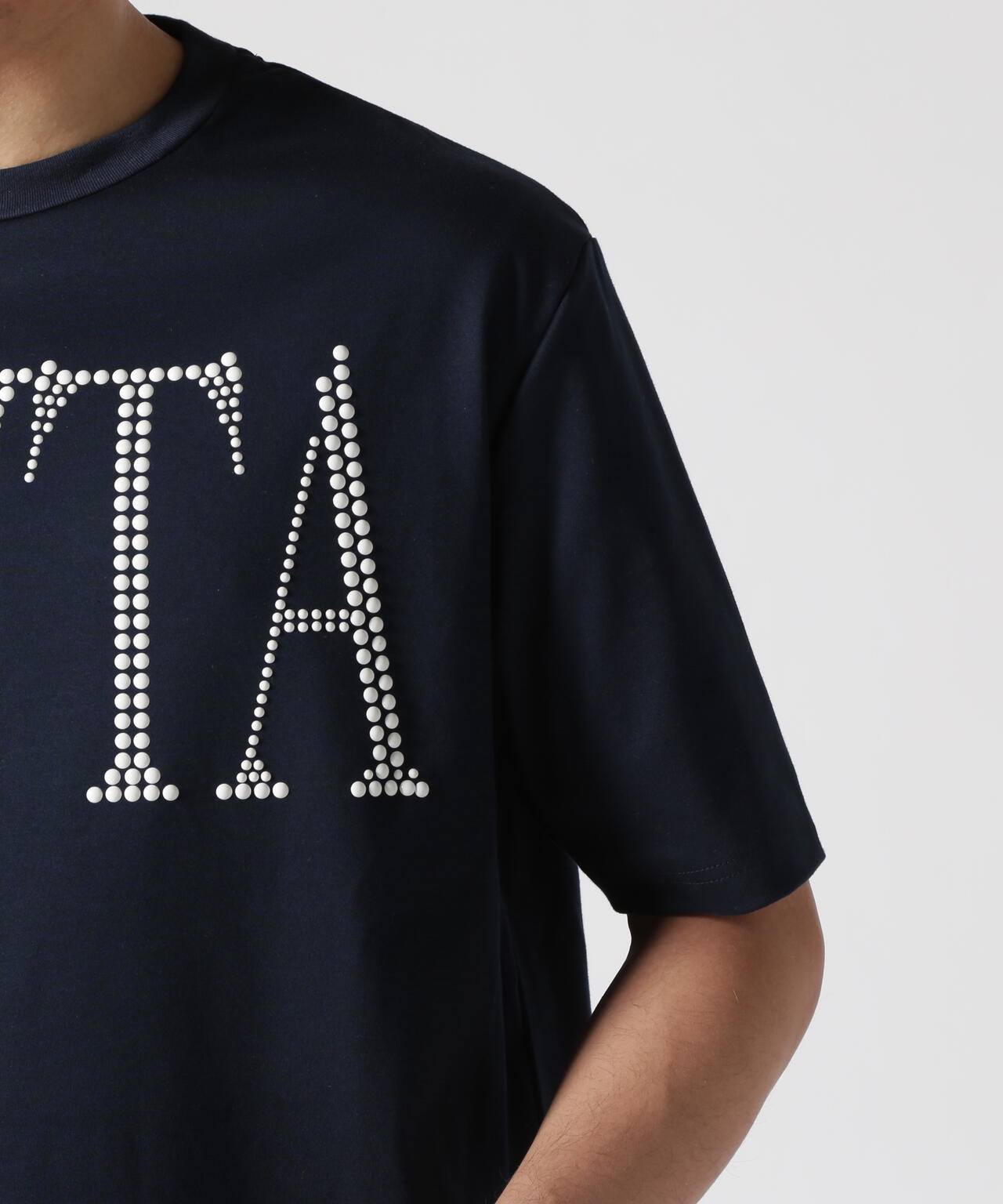 muta MARINE/ムータ マリン/別注メタルロゴ スムースTシャツ