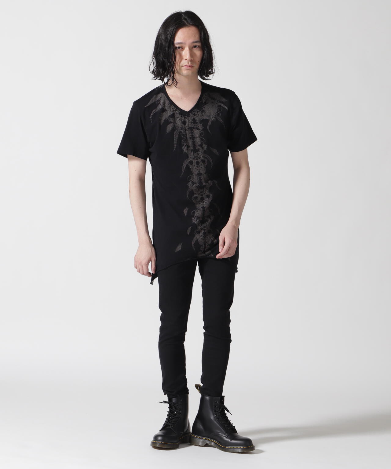 KMRii/ケムリ/別注Magnolia feather Cut/SS