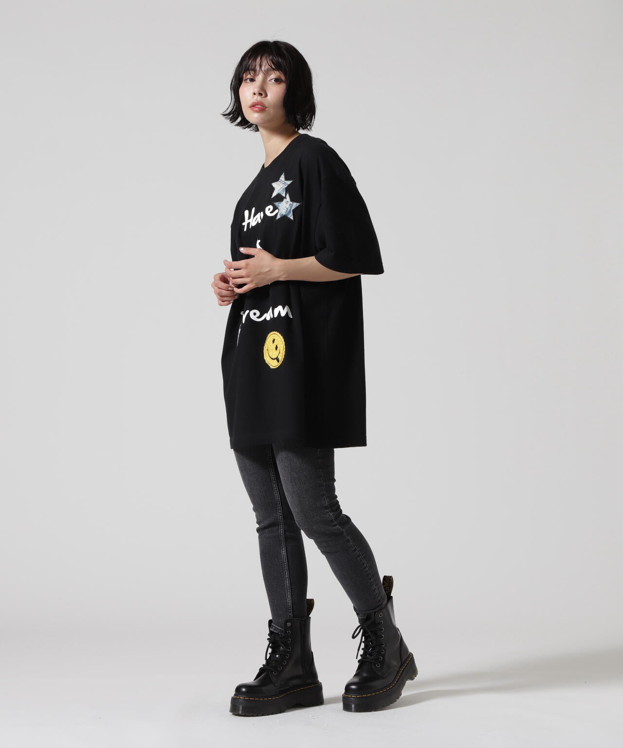 STUD MUFFIN/スタッドマフィン/SMILE/$tar3 SMILE SS TEE