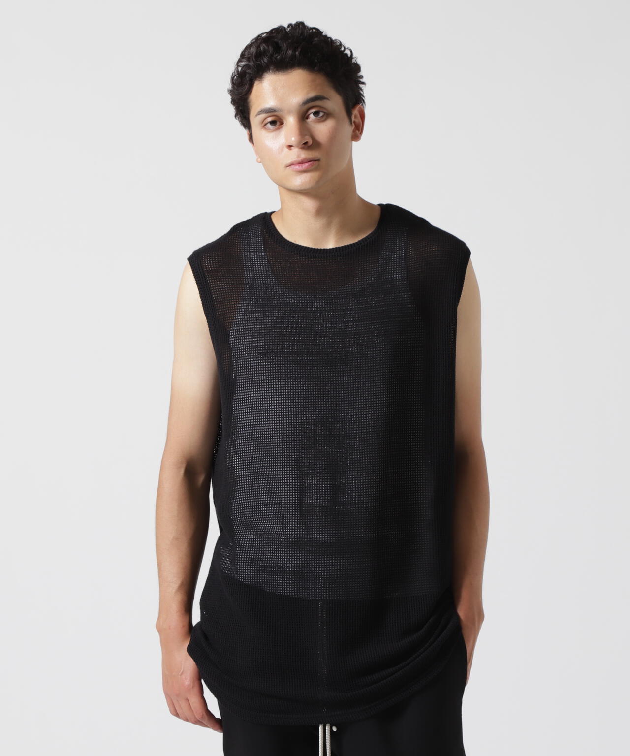 A.F ARTEFACT/エーエフ・アーティファクト/MESH KNIT TANKTOP