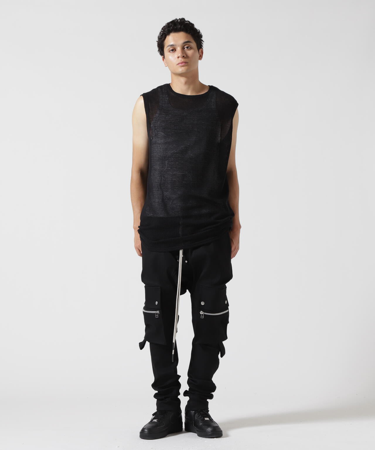 A.F ARTEFACT/エーエフ・アーティファクト/MESH KNIT TANKTOP