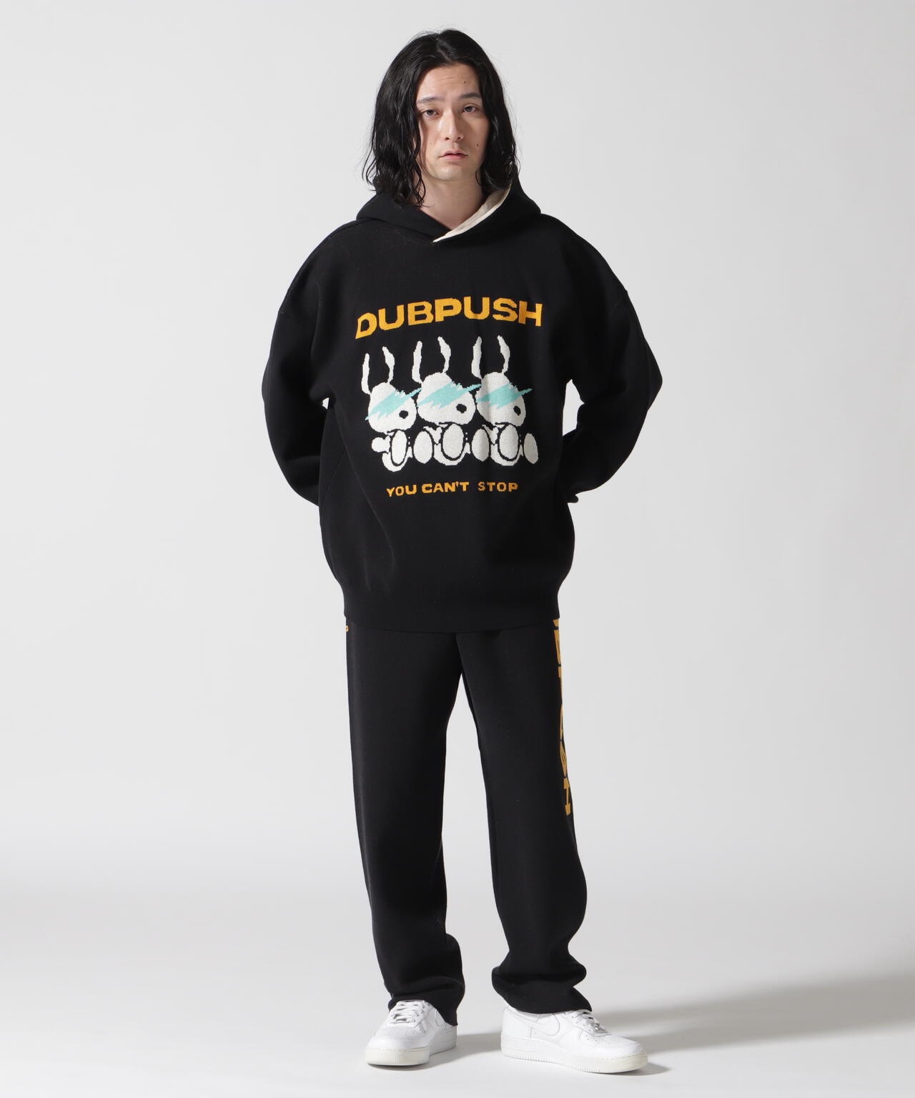 TAIN DOUBLE PUSH/タインダブルプッシュ/Exc. KNIT HOODIE