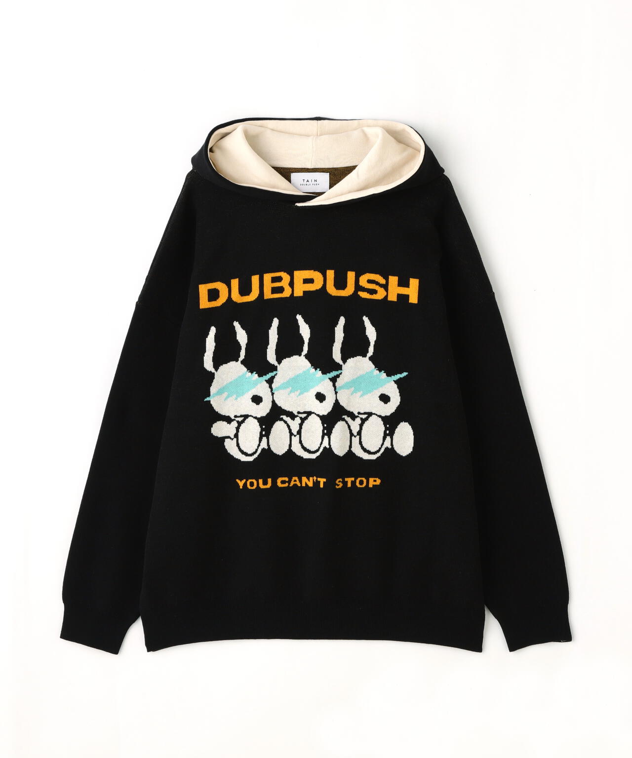 TAIN DOUBLE PUSH/タインダブルプッシュ/Exc. KNIT HOODIE