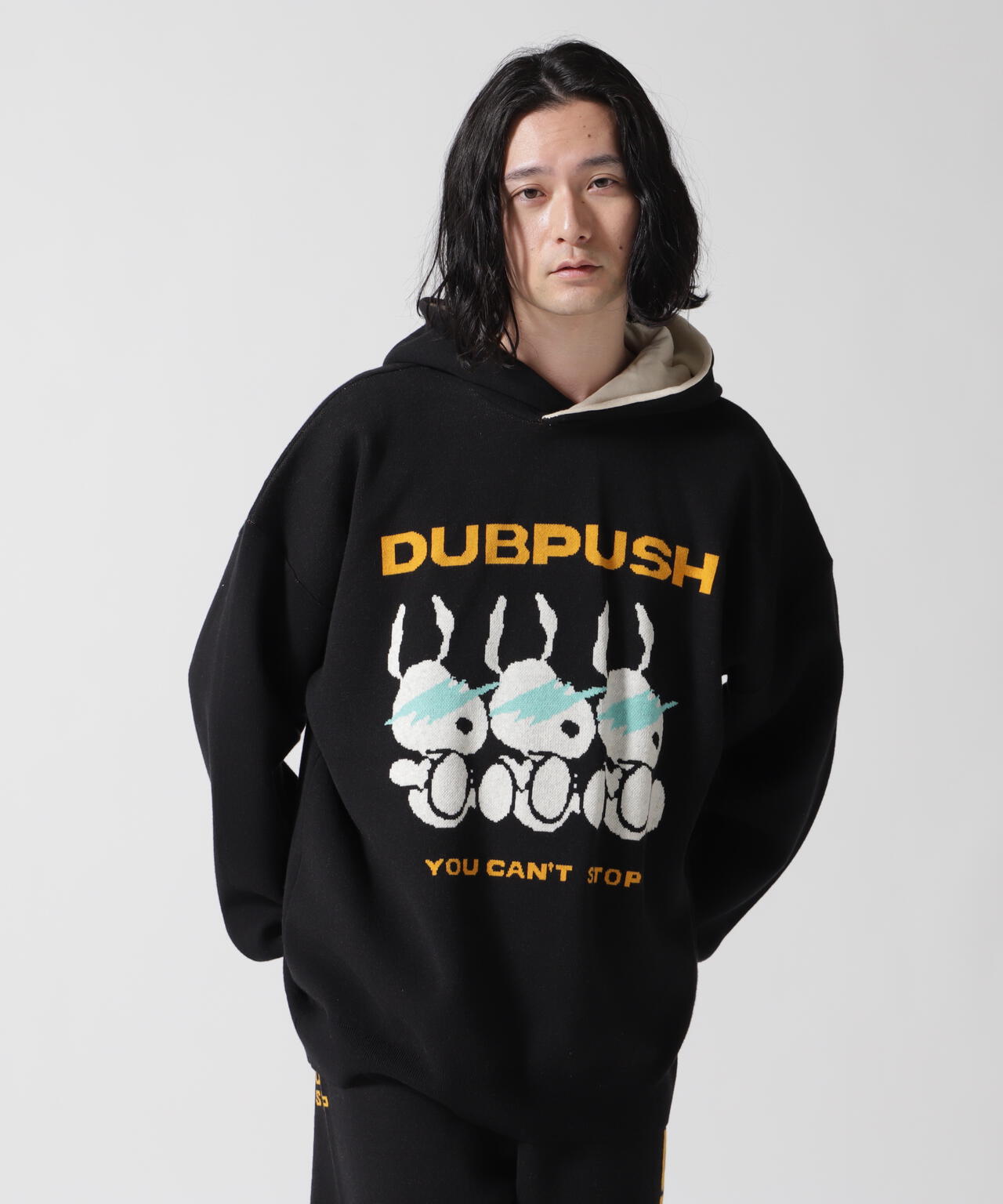 TAIN DOUBLE PUSH/タインダブルプッシュ/Exc. KNIT HOODIE