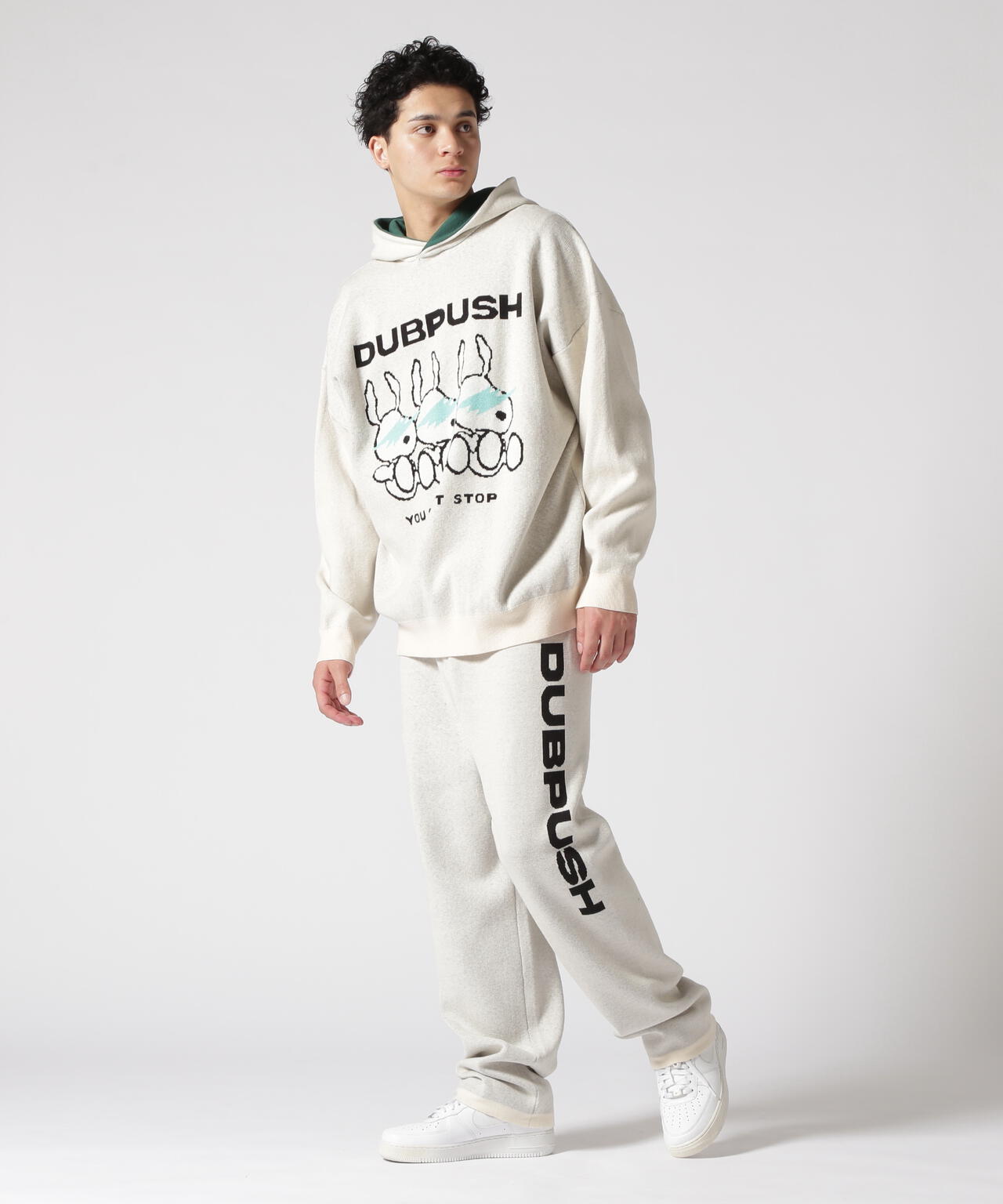 TAIN DOUBLE PUSH/タインダブルプッシュ/Exc. KNIT HOODIE